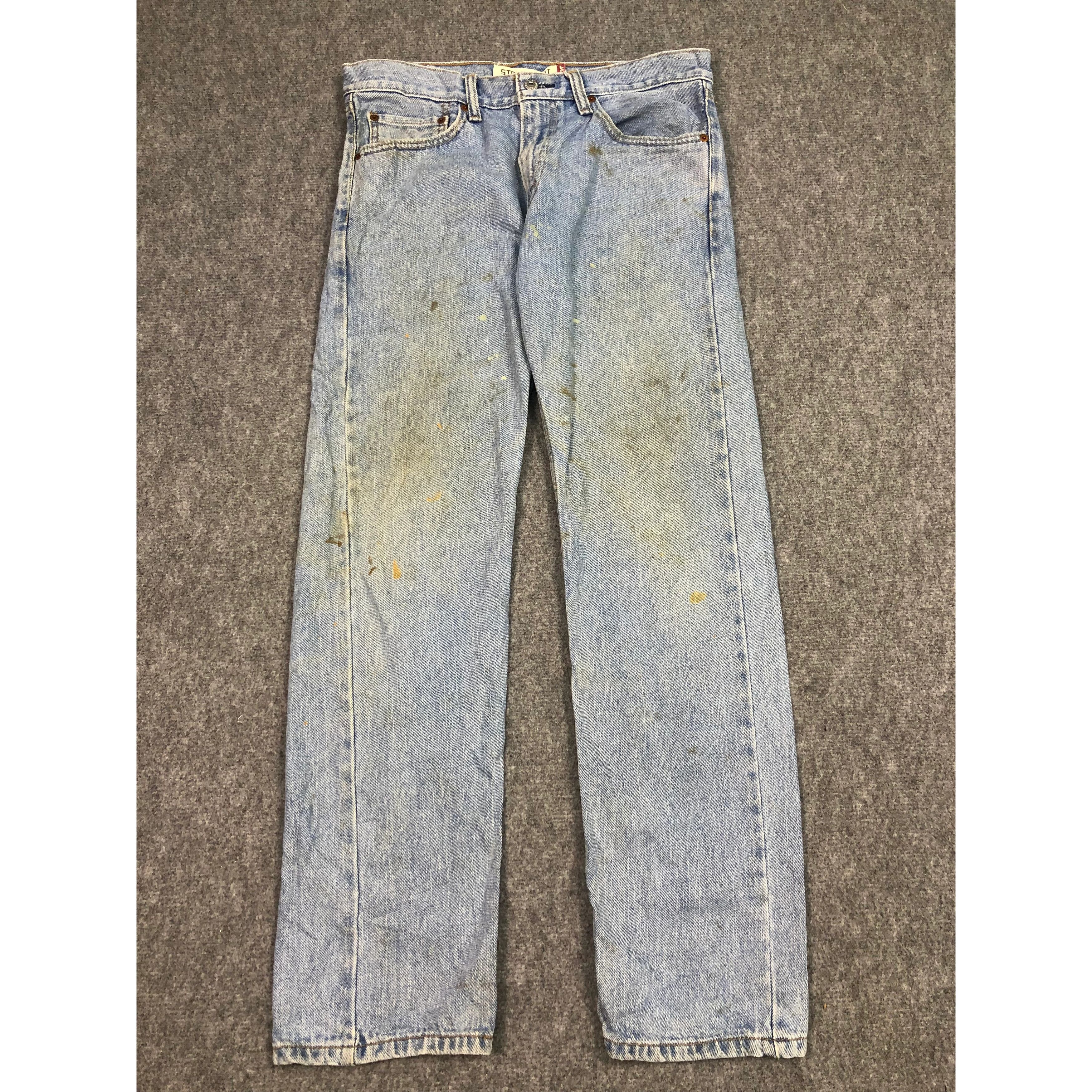 Levi's × Vintage Vintage Levis 505 Regular Fit Faded Denim DP0198 Size US 33 - 1 Thumbnail