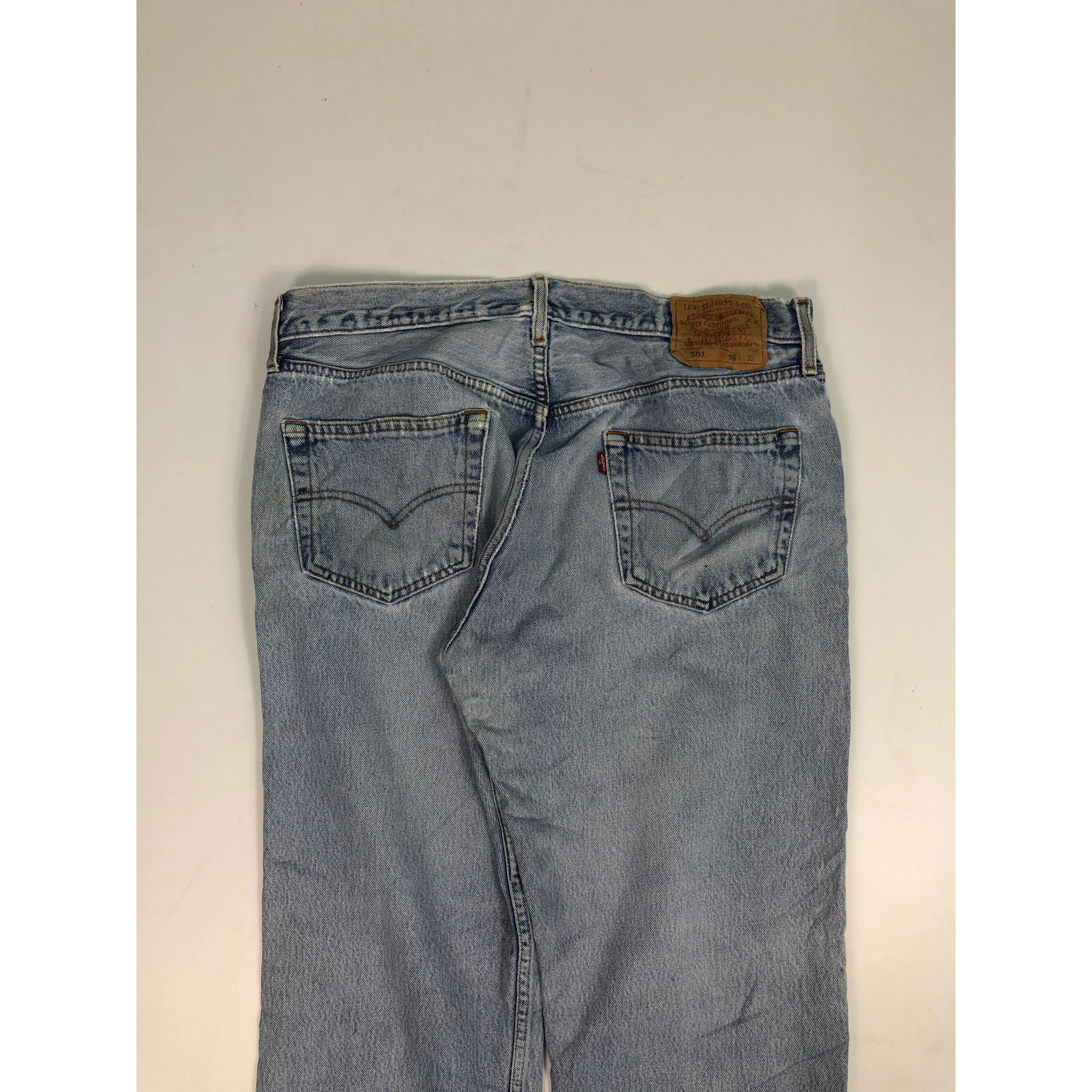 Levi's Vintage 90s Levis 501 Faded Denim Pant DP0040 Size US 33 - 4 Thumbnail