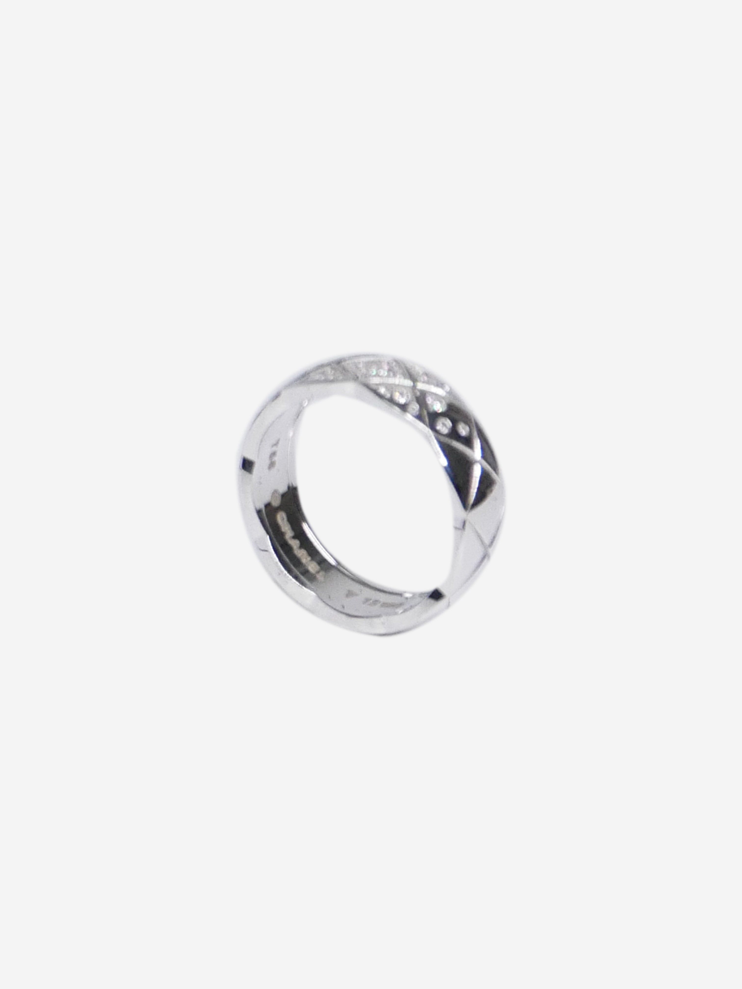 Chanel White gold and diamond Coco Crush ring
