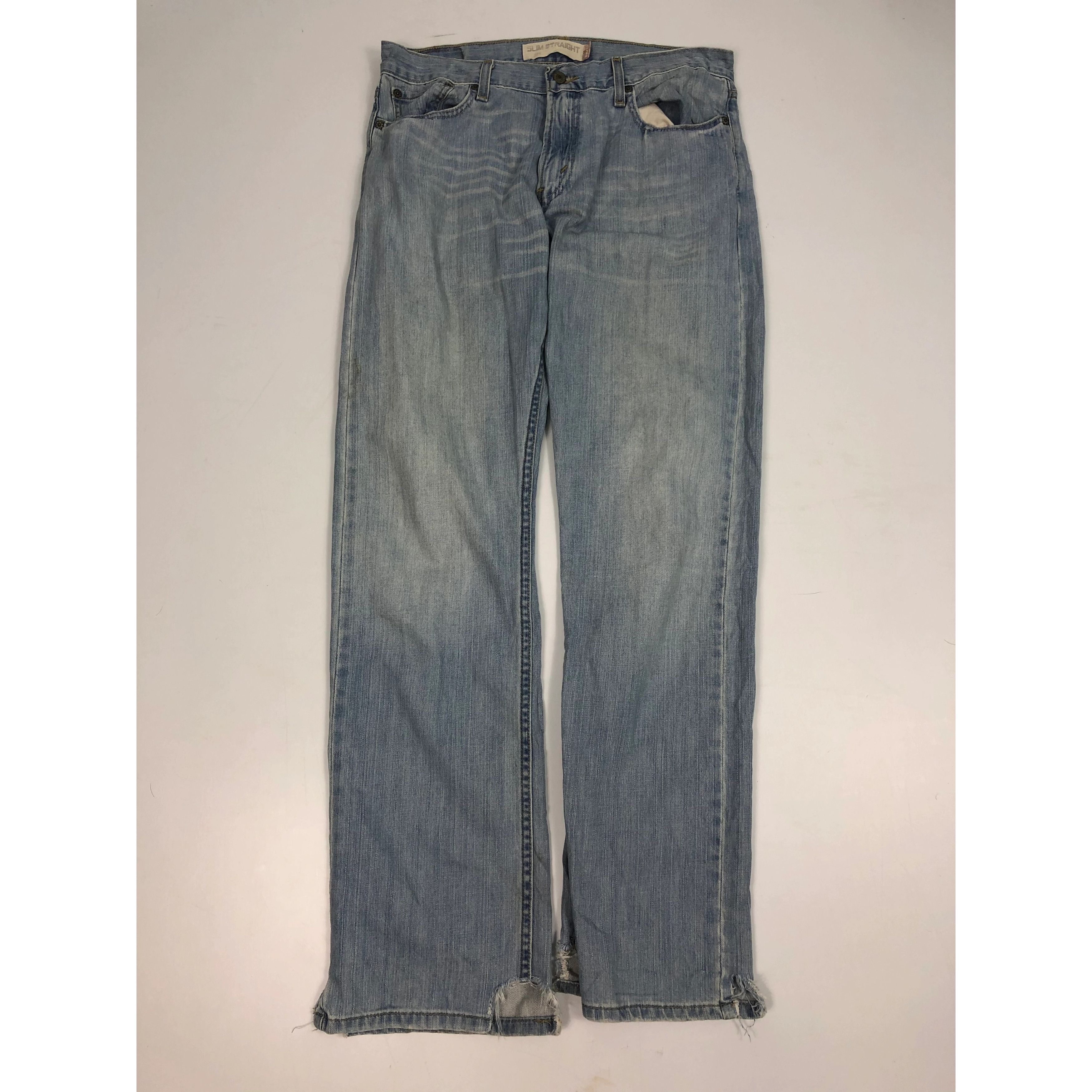 image of Vintage Levis 514 Denim in Blue Denim, Men's (Size 33)