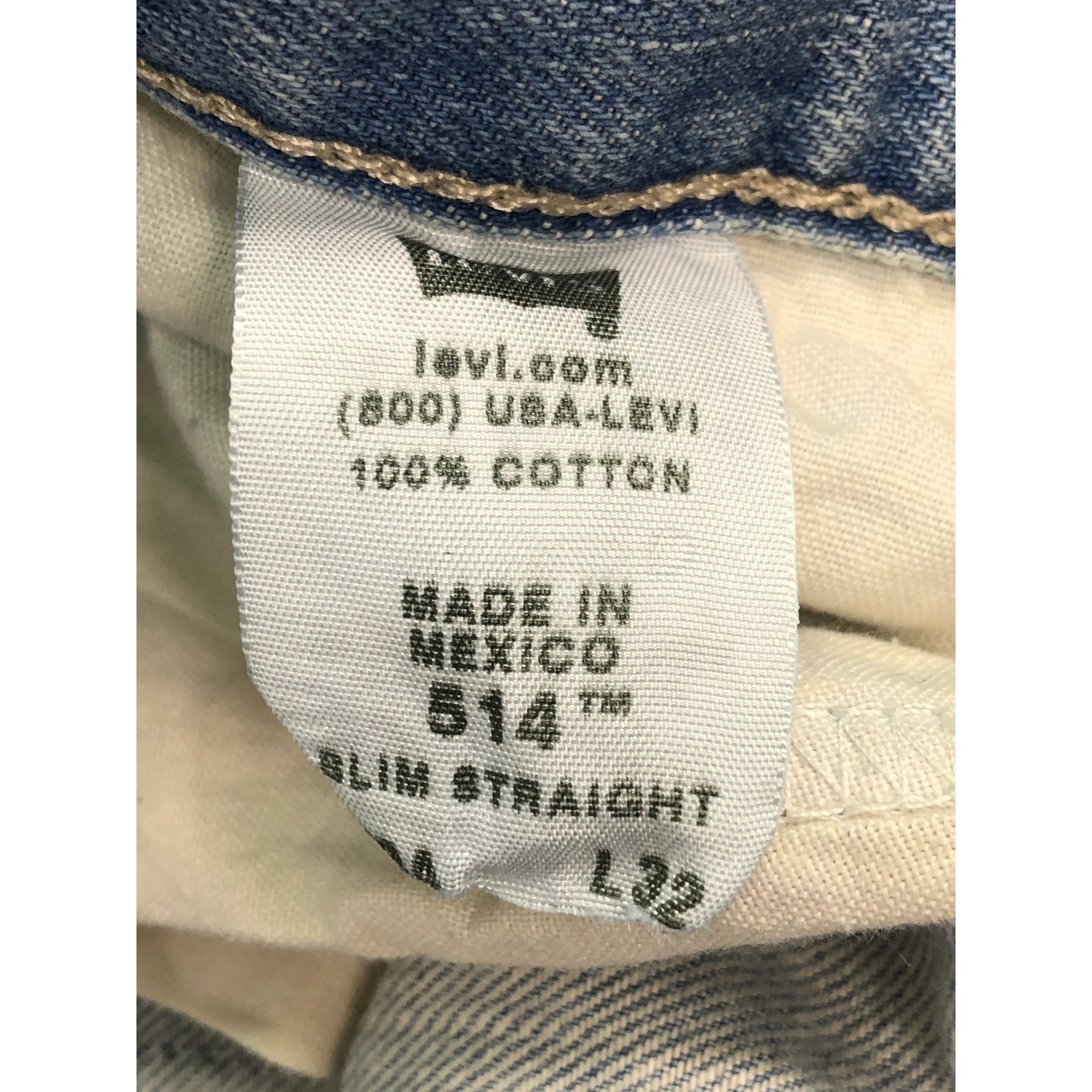 Levi's Vintage Levis 514 Denim DP0027 Size US 33 - 5 Thumbnail