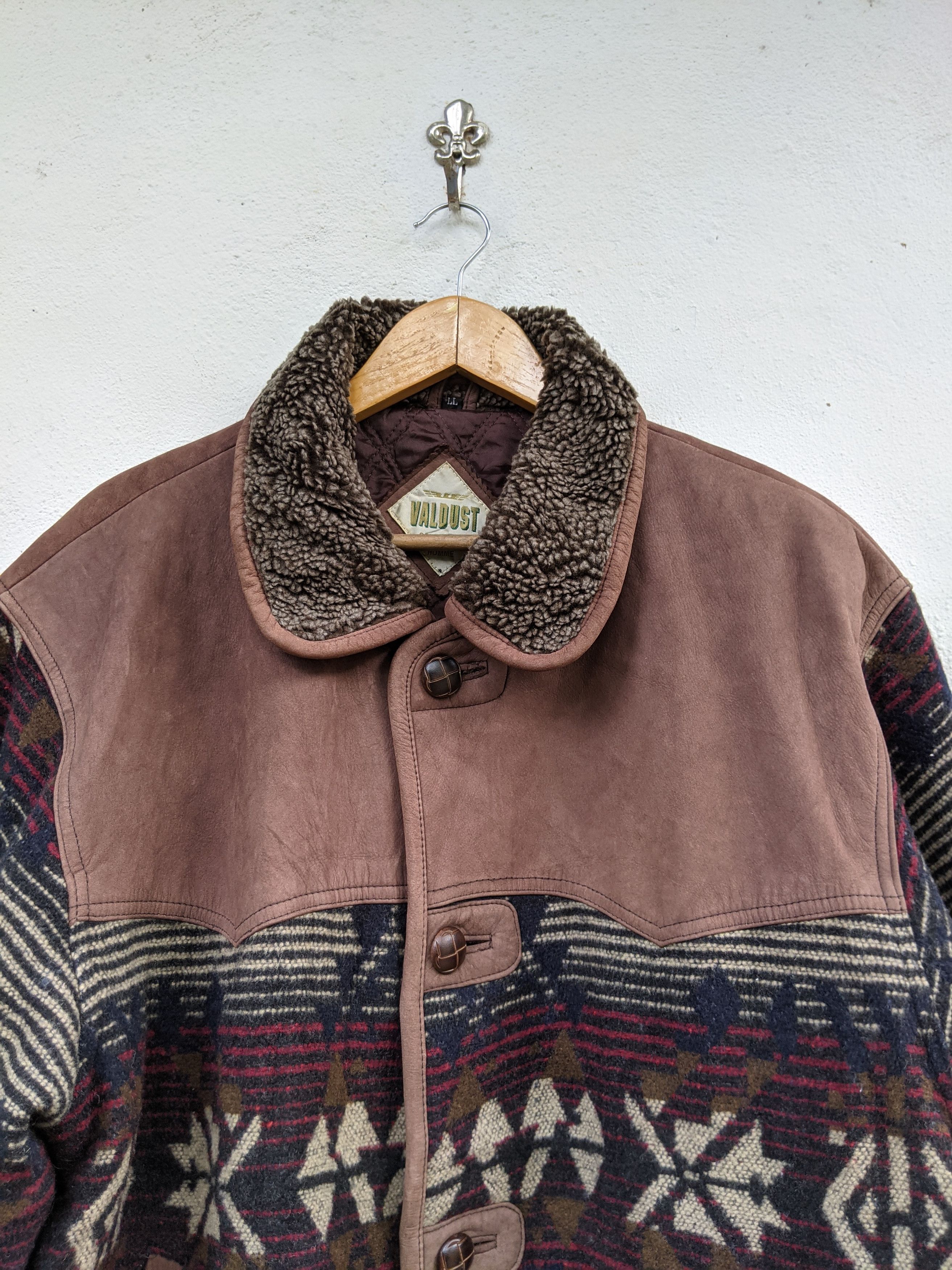 Japanese Brand VOLDUGT HOMME NAVAJO HEAVY BUTTON DOWN JACKET Size US XL / EU 56 / 4 - 8 Thumbnail