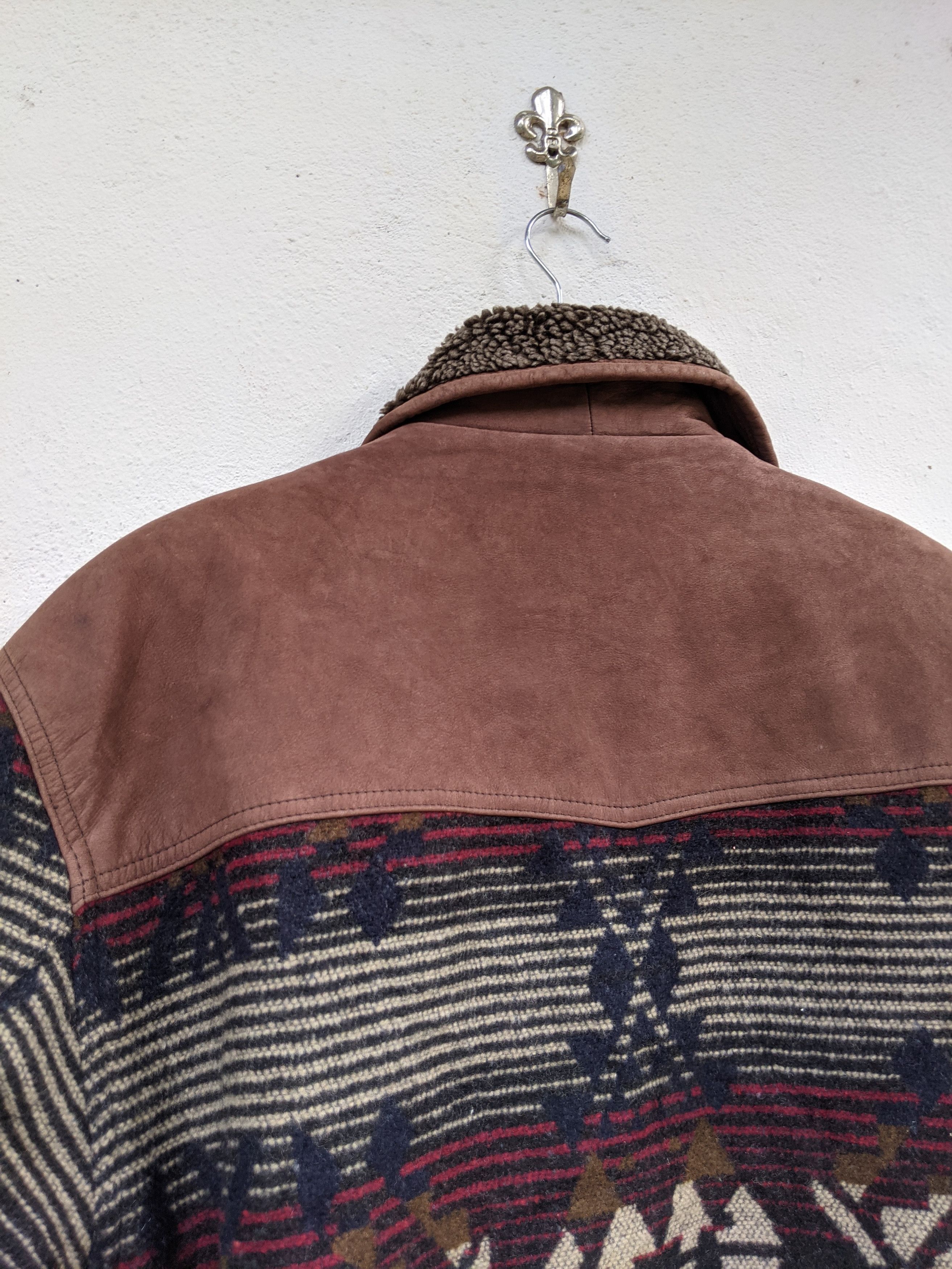 Japanese Brand VOLDUGT HOMME NAVAJO HEAVY BUTTON DOWN JACKET Size US XL / EU 56 / 4 - 4 Thumbnail
