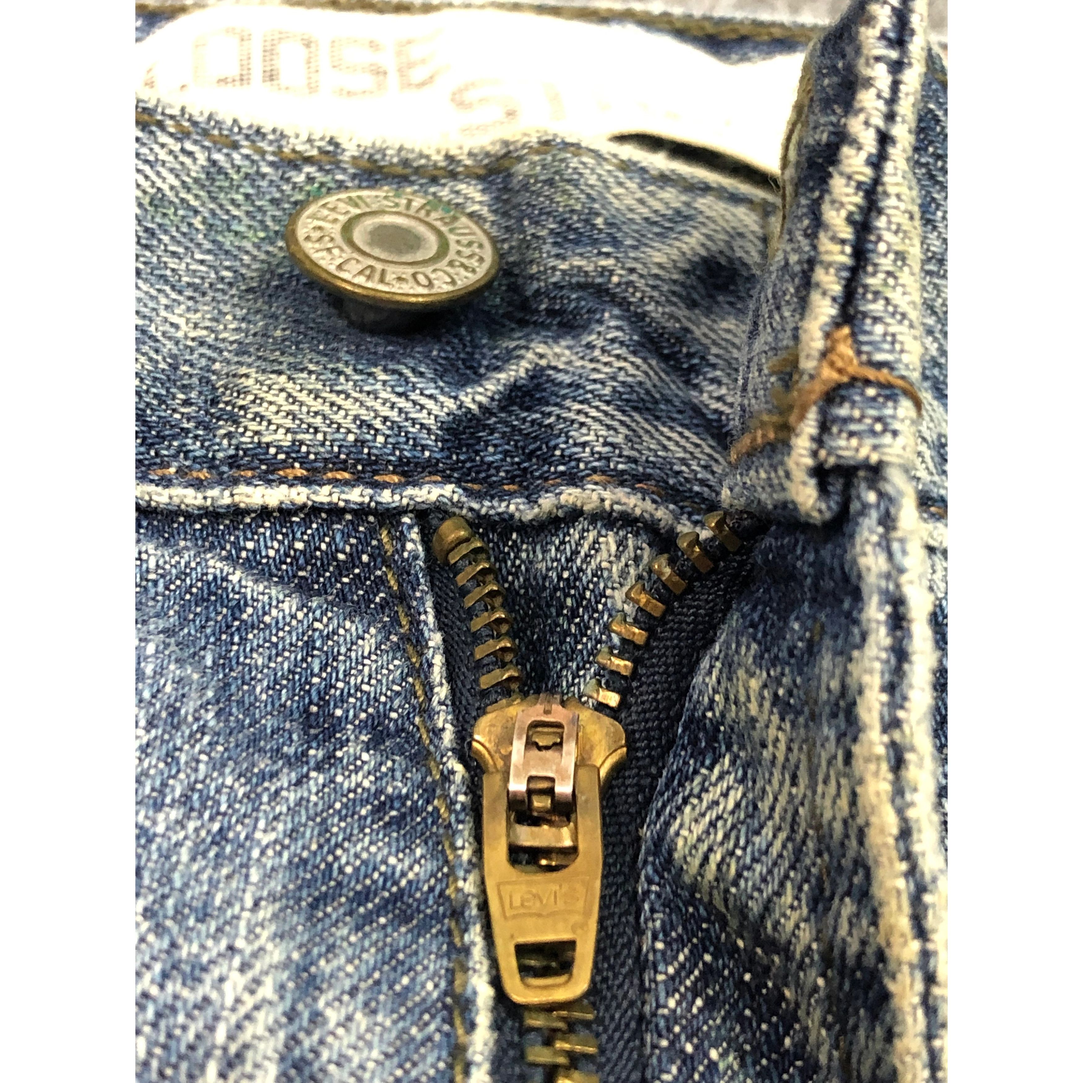 Levi's × Vintage Vintage Levis 569 Loose Straight Cut Denim Lightwash DP0336 Size US 33 - 7 Thumbnail