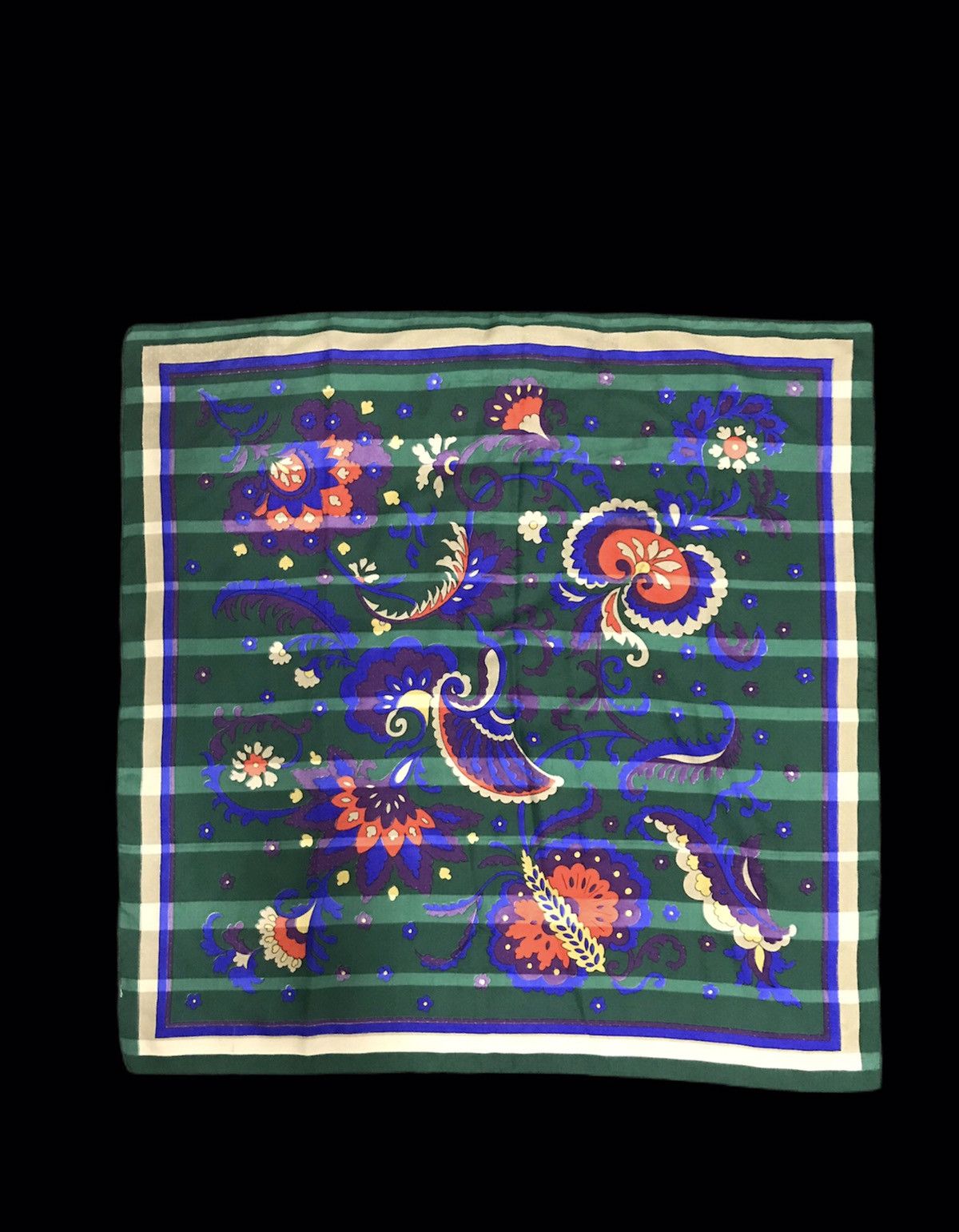 Designer Vintage 90s Denise Francelle Paris Silk Scarf Baroque Size ONE SIZE - 1 Thumbnail
