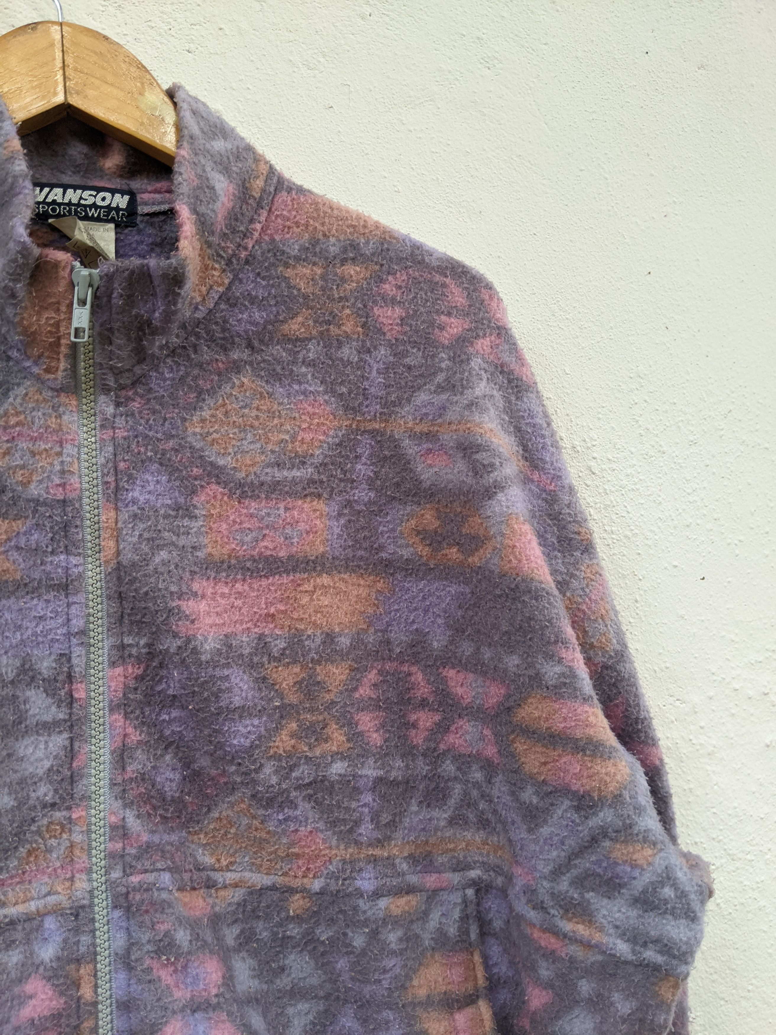 Vanson Leathers VANSON SPORTWEAR NAVAJO BOMBER JACKET STYLE Size US M / EU 48-50 / 2 - 5 Thumbnail