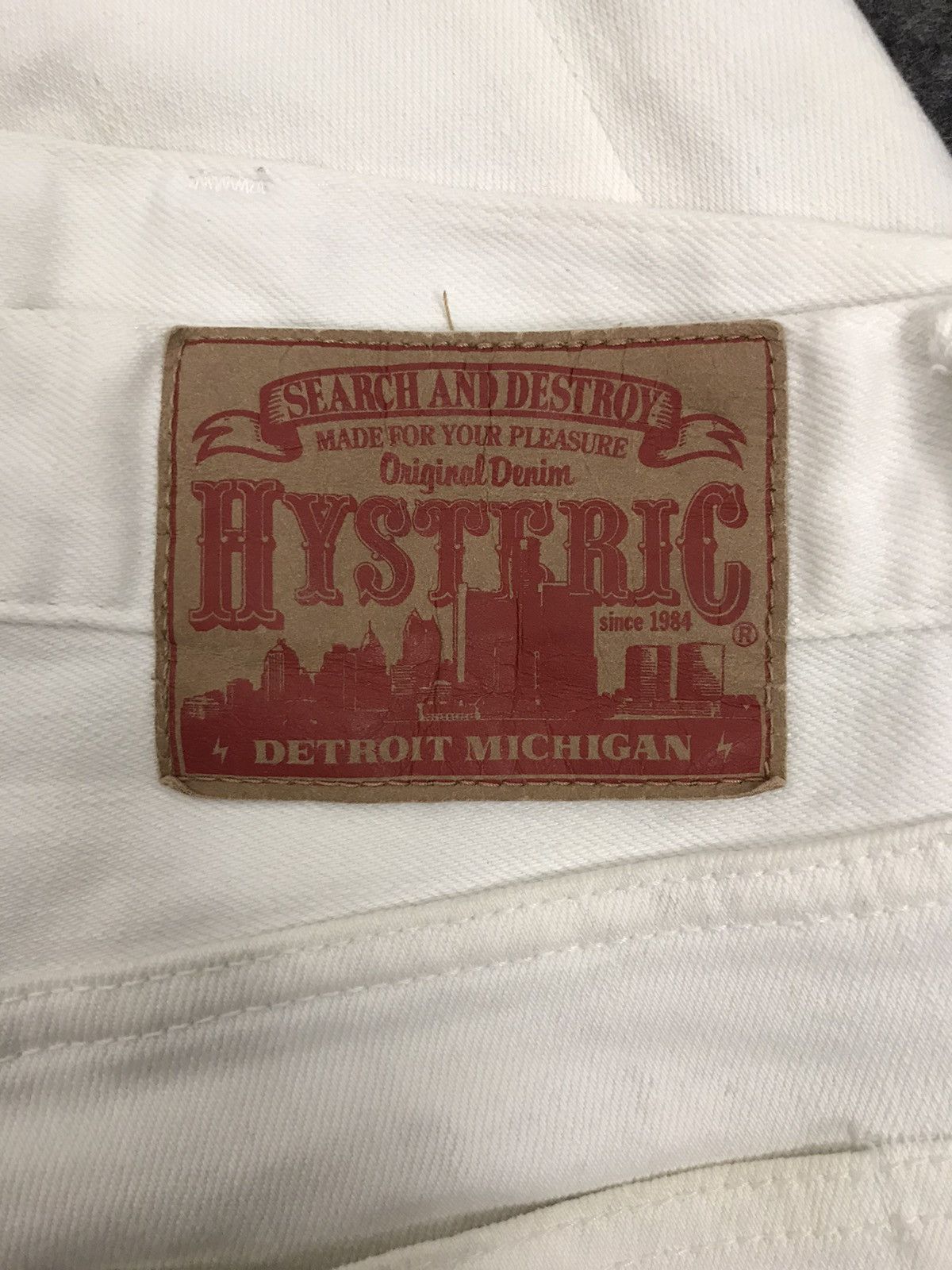 Hysteric Glamour Detroit Michigan Search Destroy Denim Jeans Pants Size 30" / US 8 / IT 44 - 2 Thumbnail