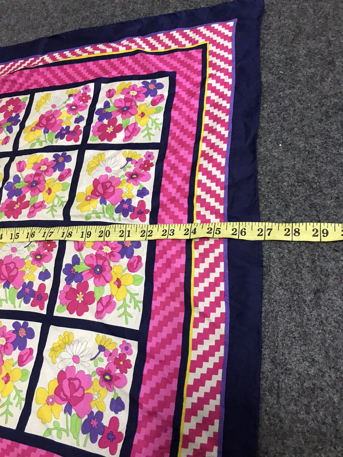 Other Vintage 90s Echo Geometry Floral Silk Scarf Japan Baroque Size ONE SIZE - 5 Thumbnail