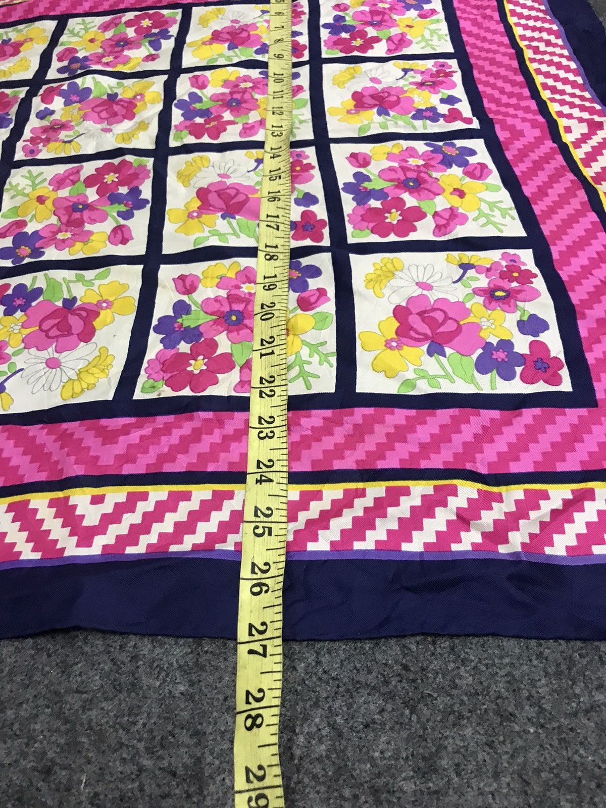Other Vintage 90s Echo Geometry Floral Silk Scarf Japan Baroque Size ONE SIZE - 6 Thumbnail