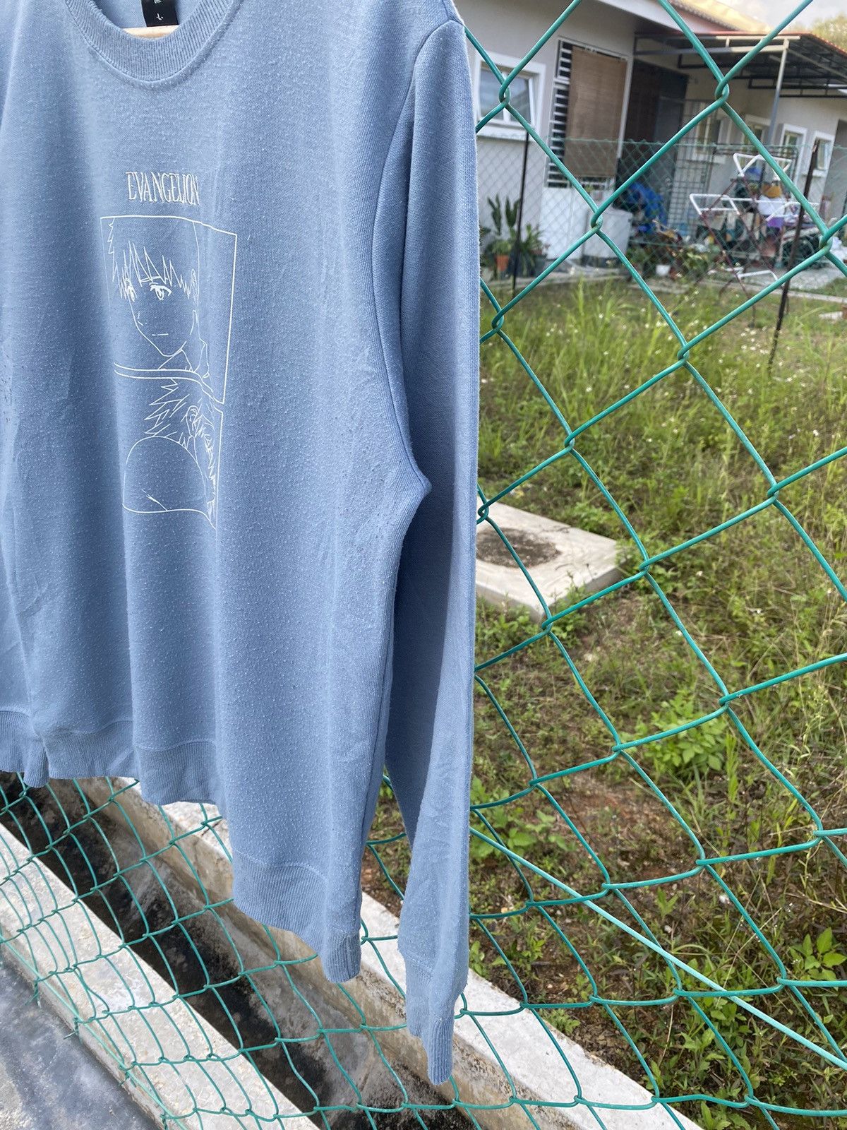 Japanese Brand Anime Evangelion Woven Crewneck Sweater Size US L / EU 52-54 / 3 - 4 Thumbnail