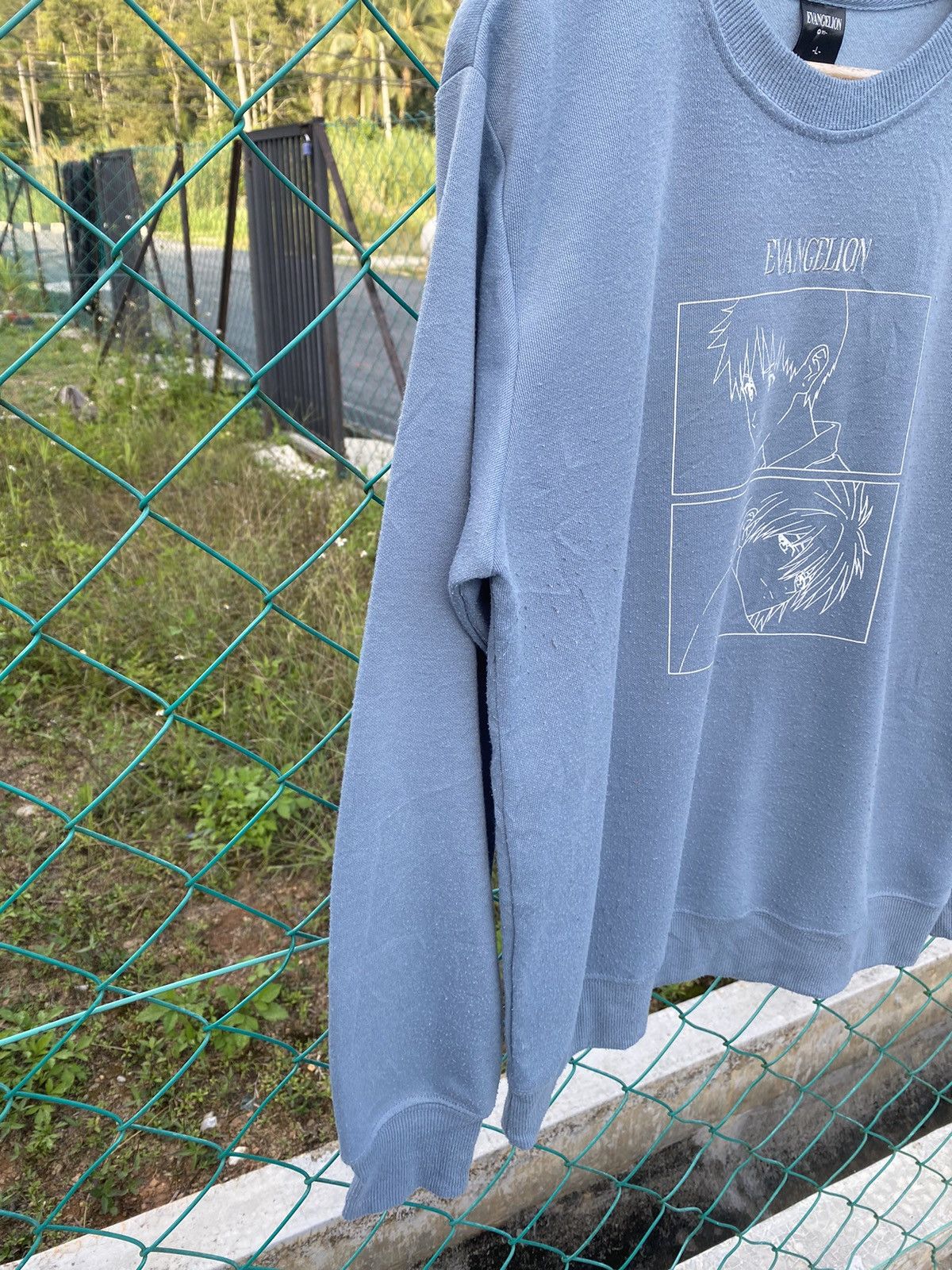 Japanese Brand Anime Evangelion Woven Crewneck Sweater Size US L / EU 52-54 / 3 - 3 Thumbnail