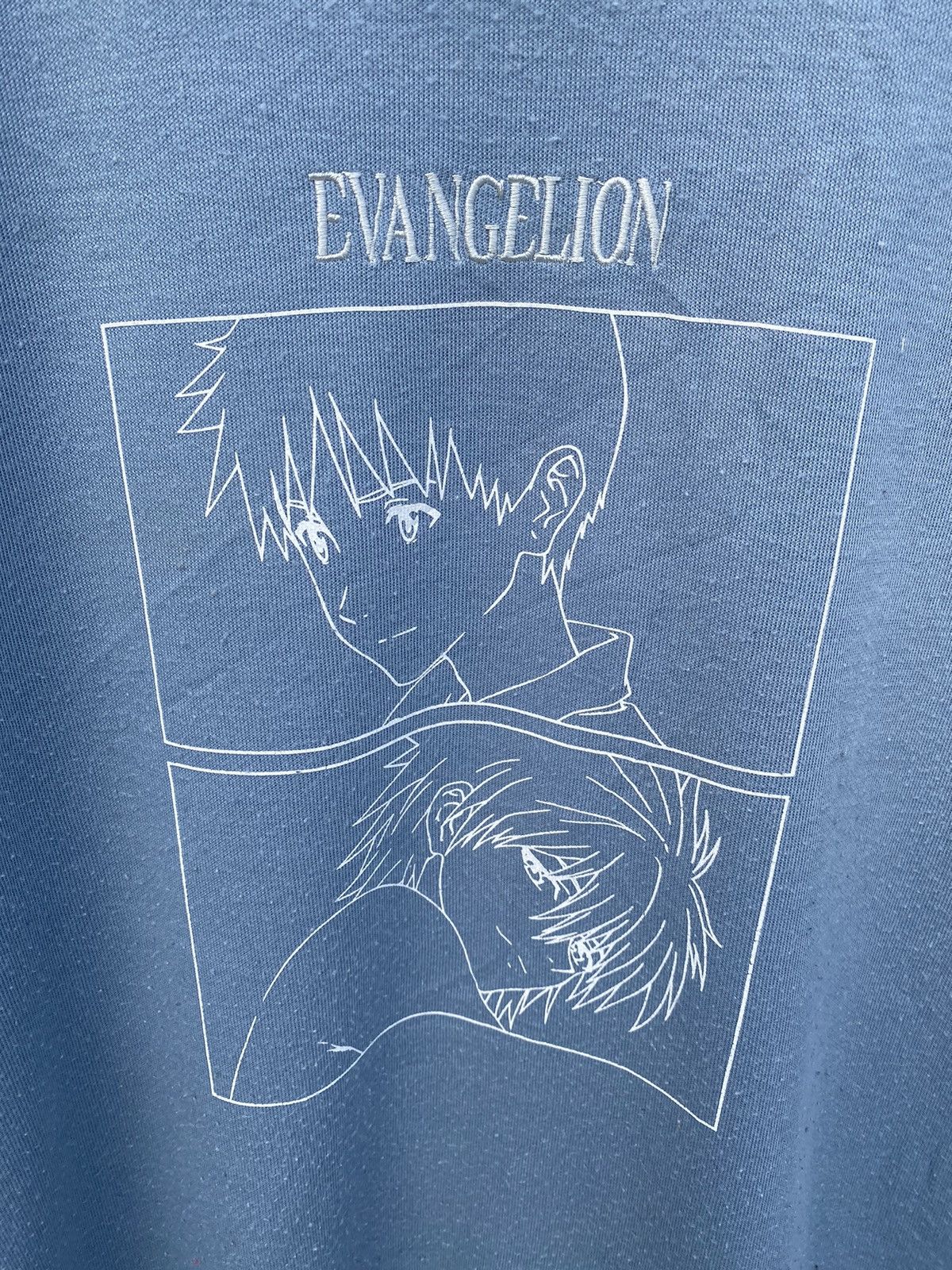 Japanese Brand Anime Evangelion Woven Crewneck Sweater Size US L / EU 52-54 / 3 - 5 Thumbnail
