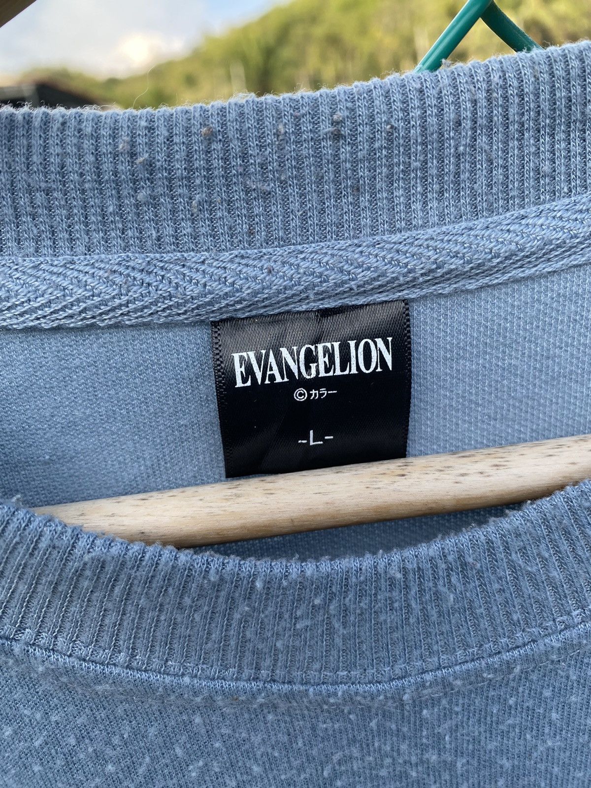 Japanese Brand Anime Evangelion Woven Crewneck Sweater Size US L / EU 52-54 / 3 - 6 Thumbnail