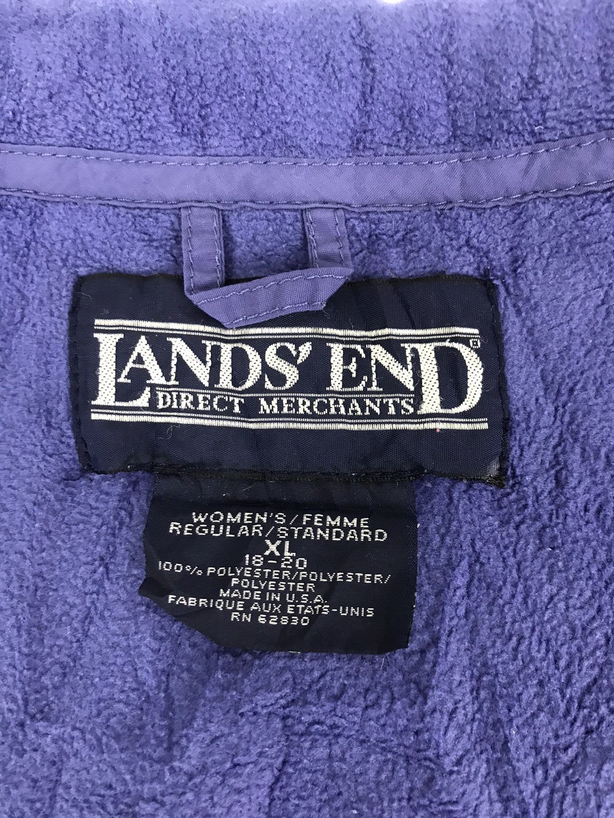 Lands' End × Vintage Vintage Lands’ End USA Polartec Vest Fleece Jacket Design Size US L / EU 52-54 / 3 - 4 Thumbnail