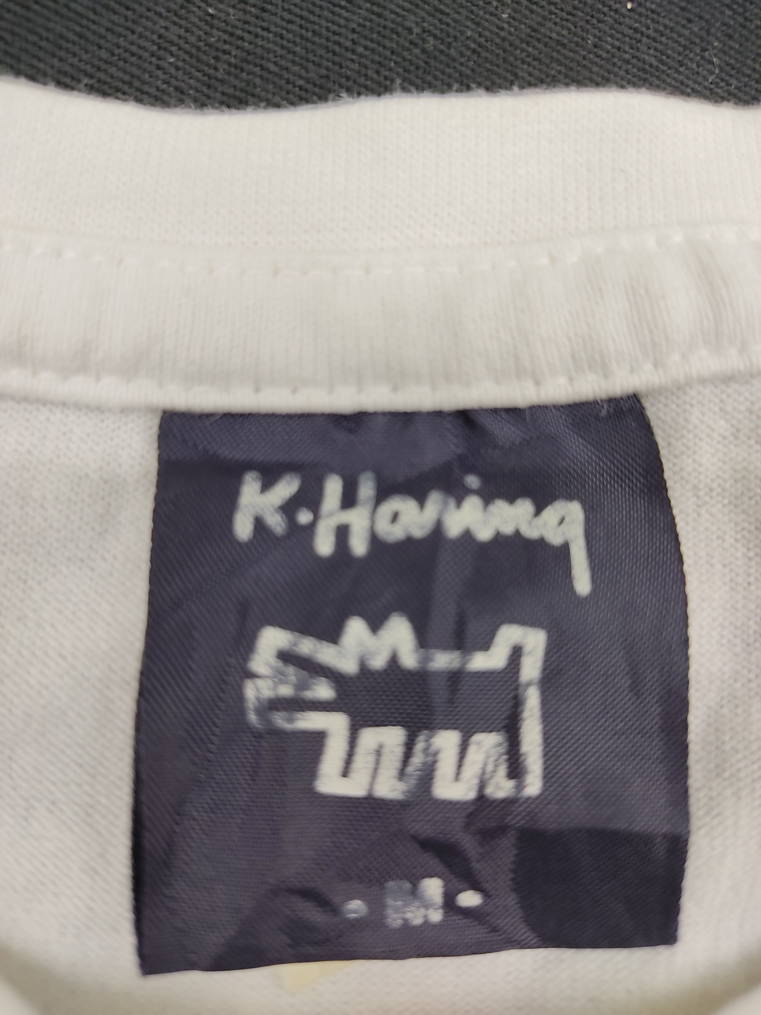 Japanese Brand Keith Haring Folded Peace Finger Logo Pop Art Long Sleeve Size US M / EU 48-50 / 2 - 9 Thumbnail
