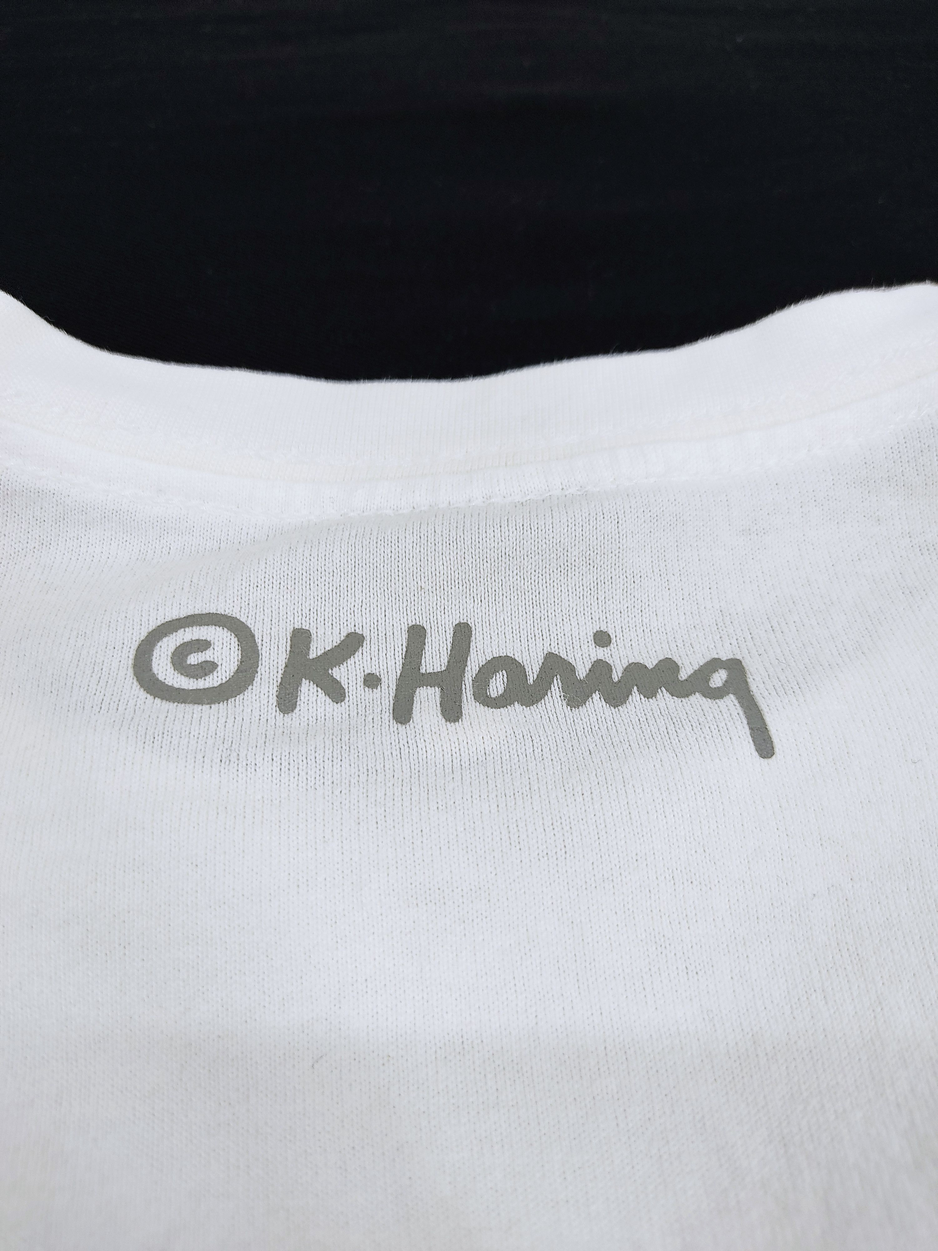 Japanese Brand Keith Haring Folded Peace Finger Logo Pop Art Long Sleeve Size US M / EU 48-50 / 2 - 7 Thumbnail