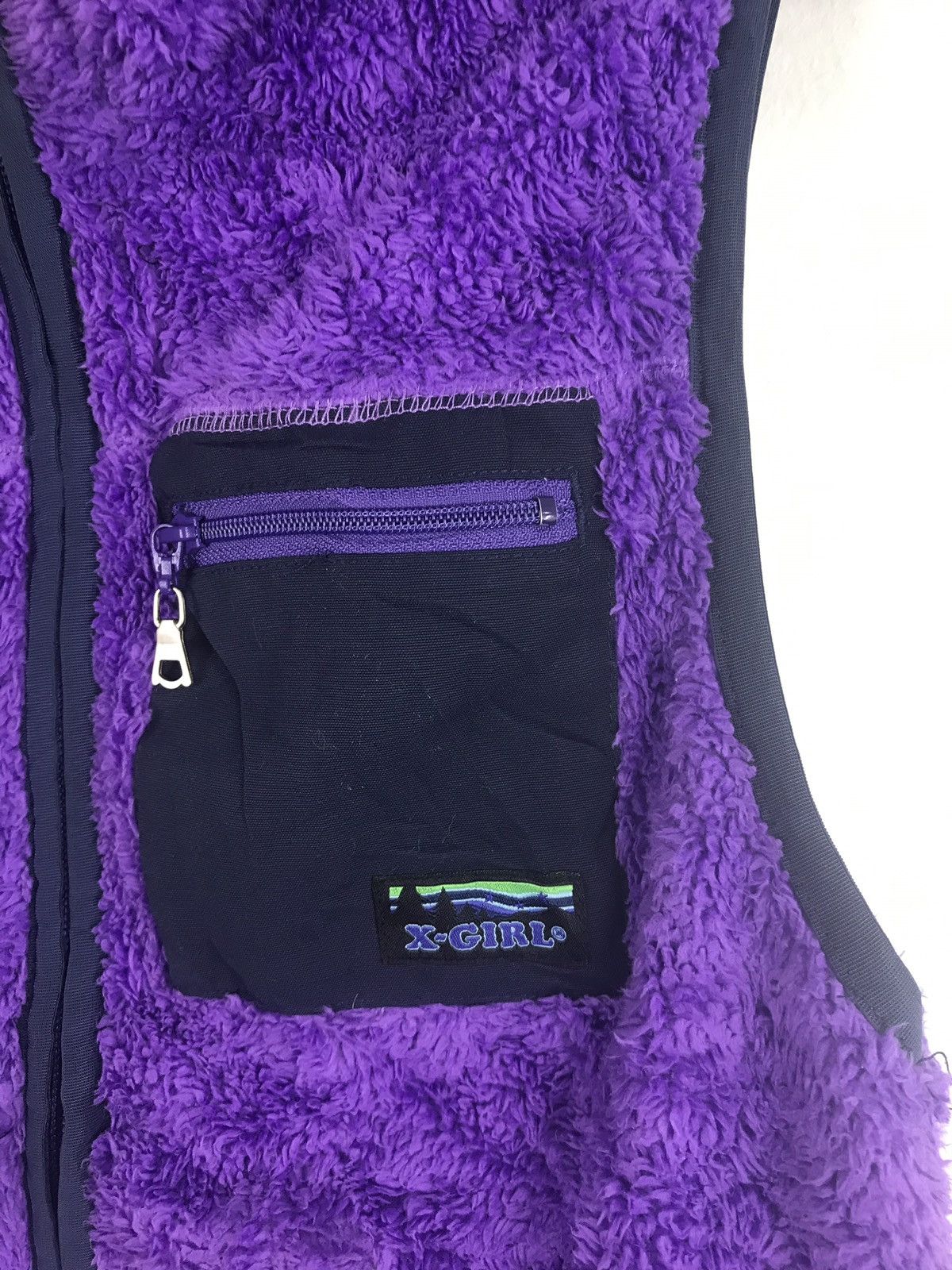 Japanese Brand Streetwear X-Girl Vest Hoodie Fleece Jacket Size M / US 6-8 / IT 42-44 - 3 Thumbnail