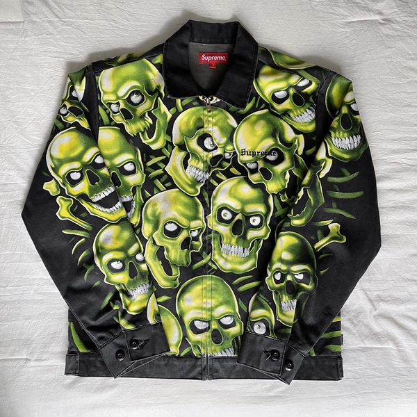 Supreme Skull Pile Work Jacket | Grailed