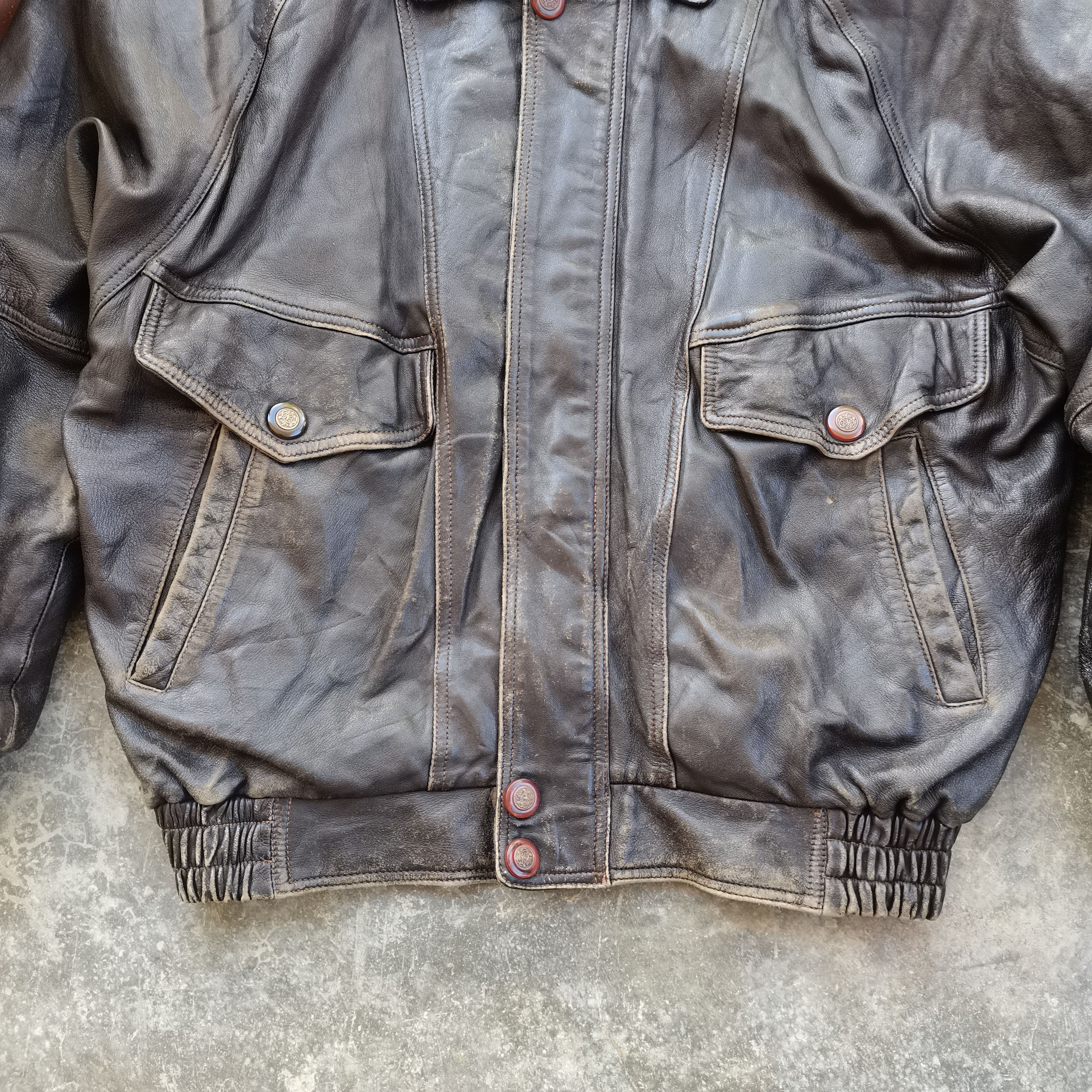 Archive🔥Vintage Japanese Brand Genuine Leather Jacket