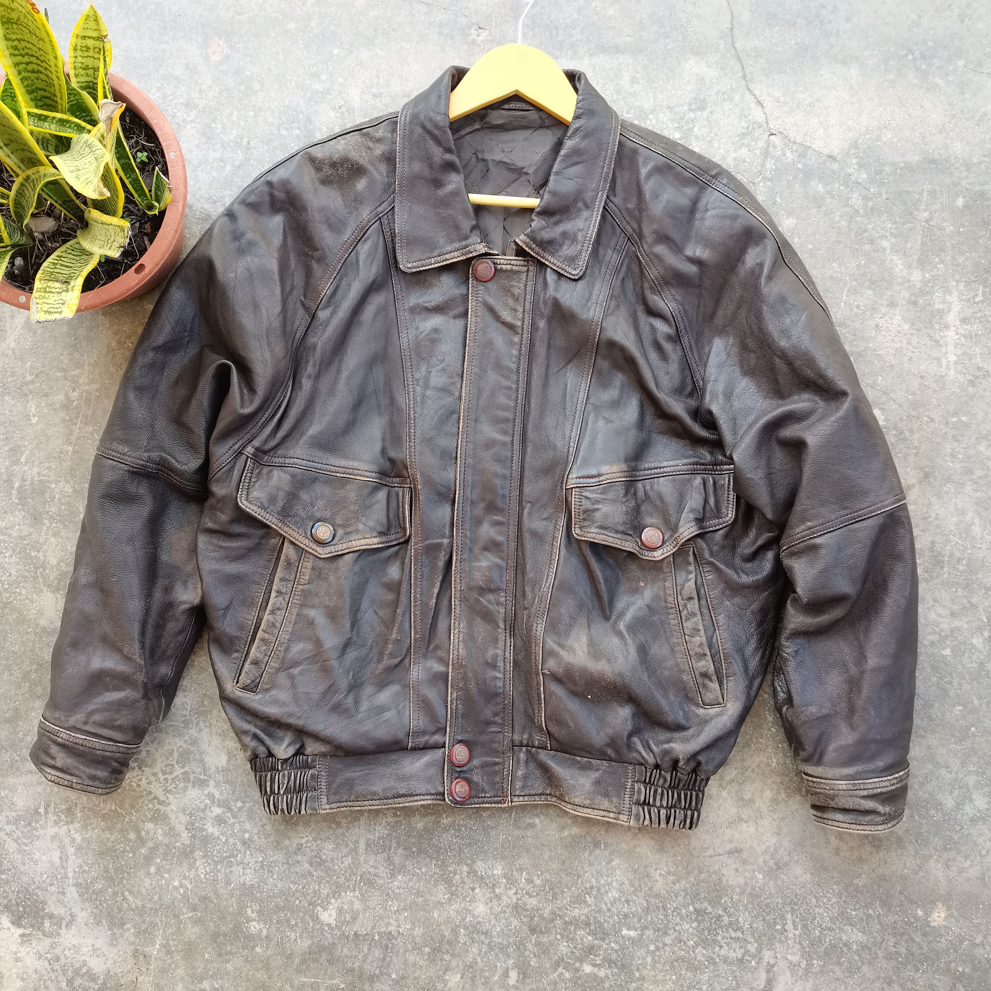 ジャケット・アウター archive Japanese Label leather jacket Archive🔥Vintage Japanese Brand Genuine Leather Jacket