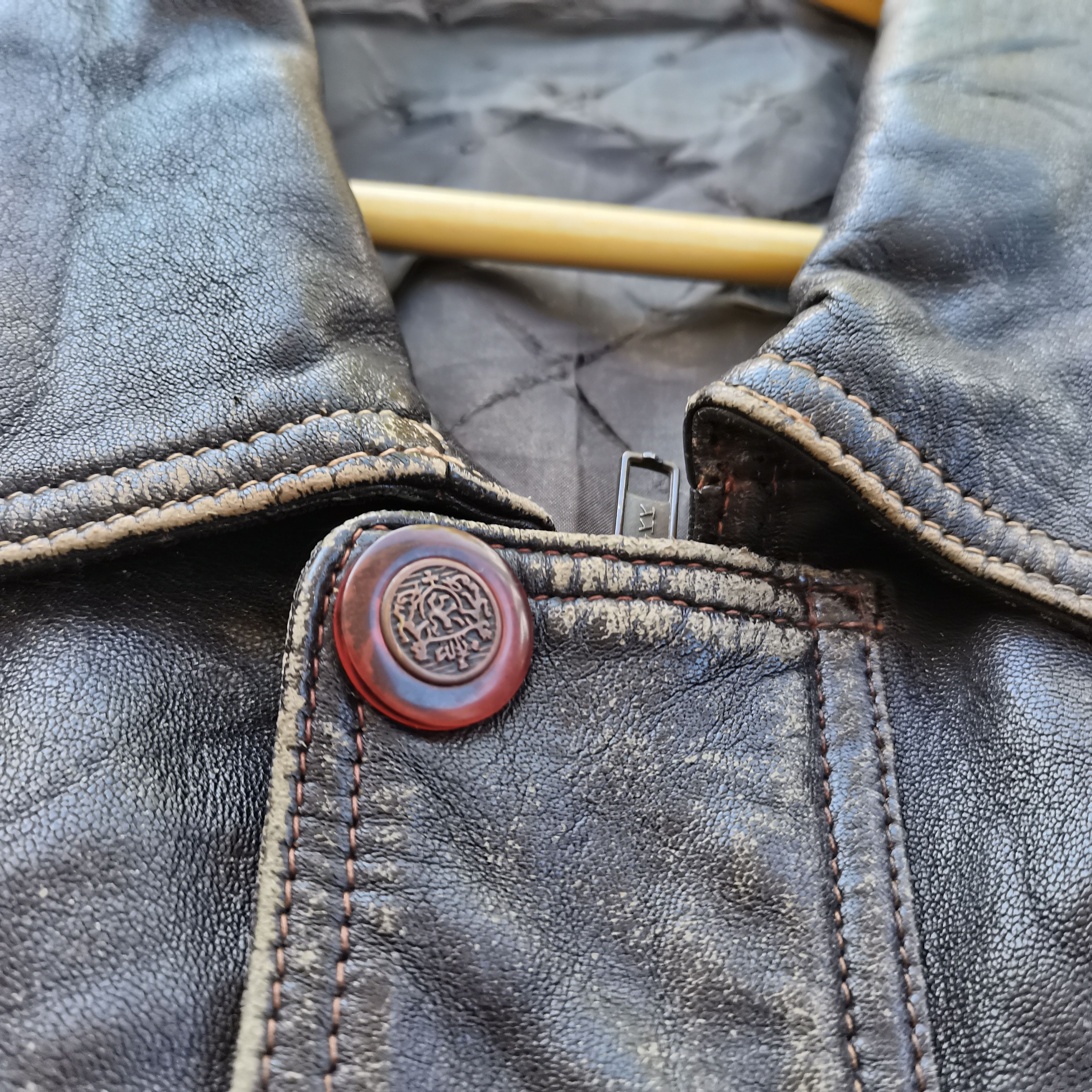 Genuine Leather Archive🔥Vintage Japanese Brand Genuine Leather Jacket Size US XL / EU 56 / 4 - 7 Thumbnail