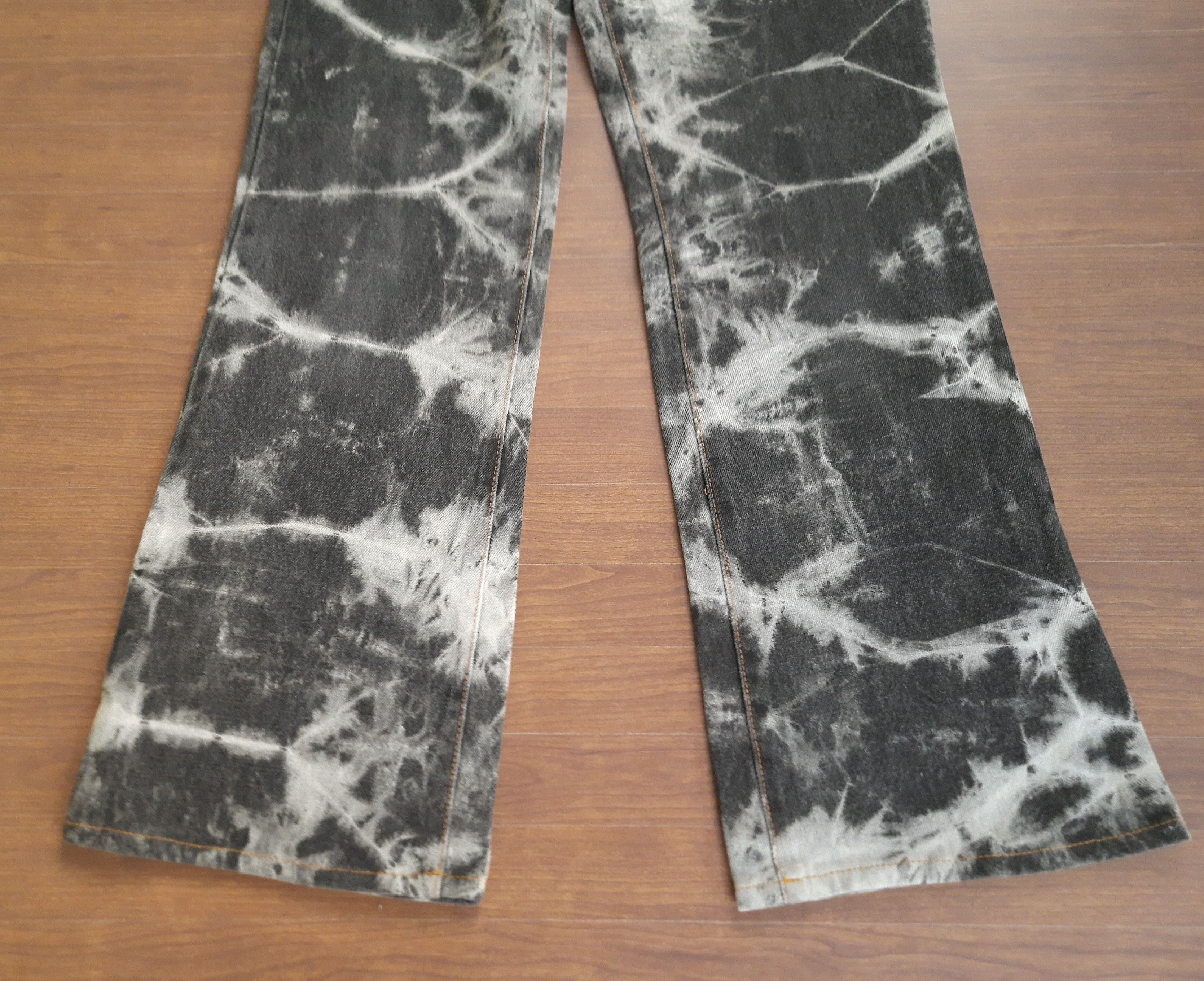 Japanese Brand Y2K Amore Pure Denim Flares Pants Size 28" / US 6 / IT 42 - 5 Thumbnail