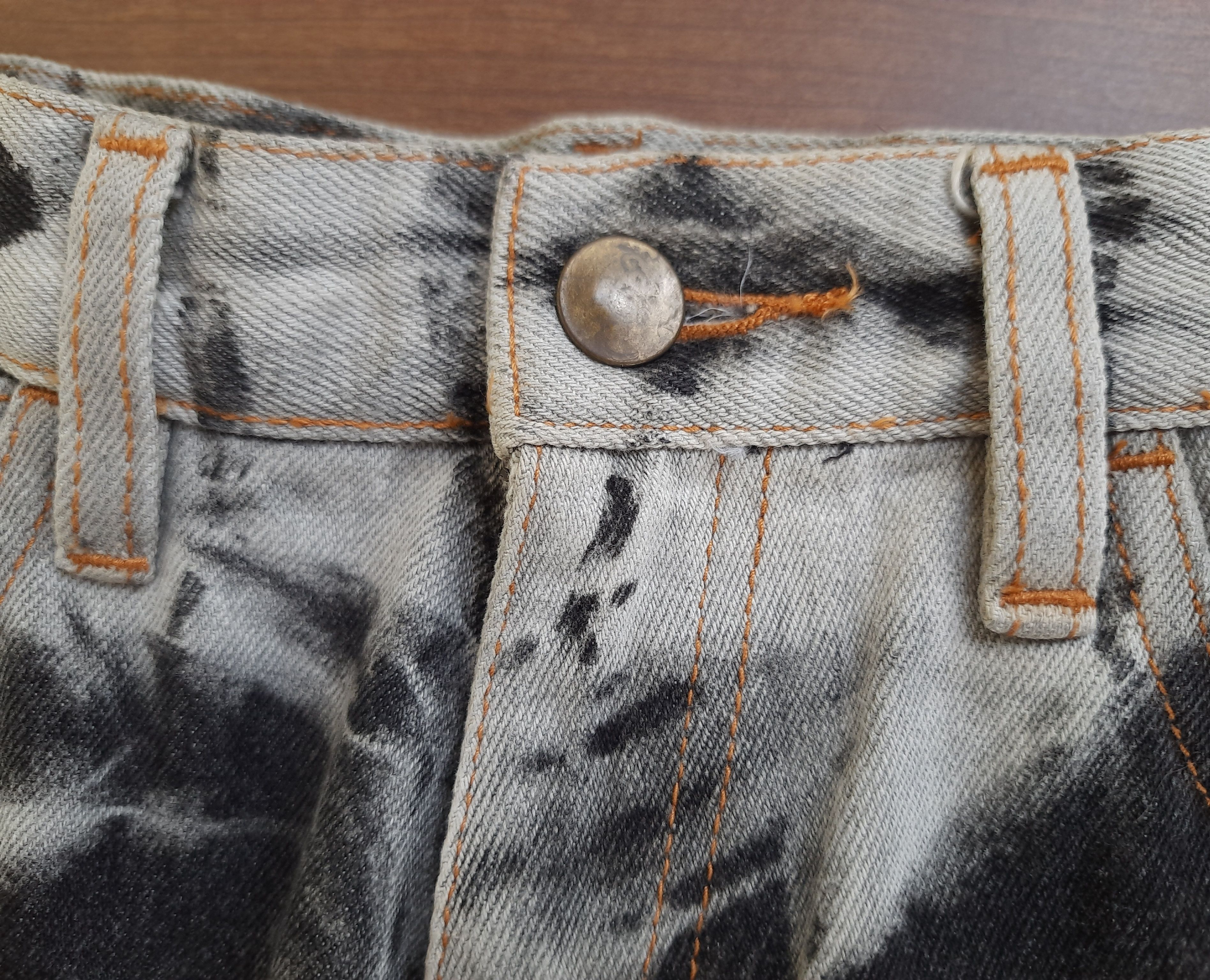 Japanese Brand Y2K Amore Pure Denim Flares Pants Size 28" / US 6 / IT 42 - 7 Thumbnail