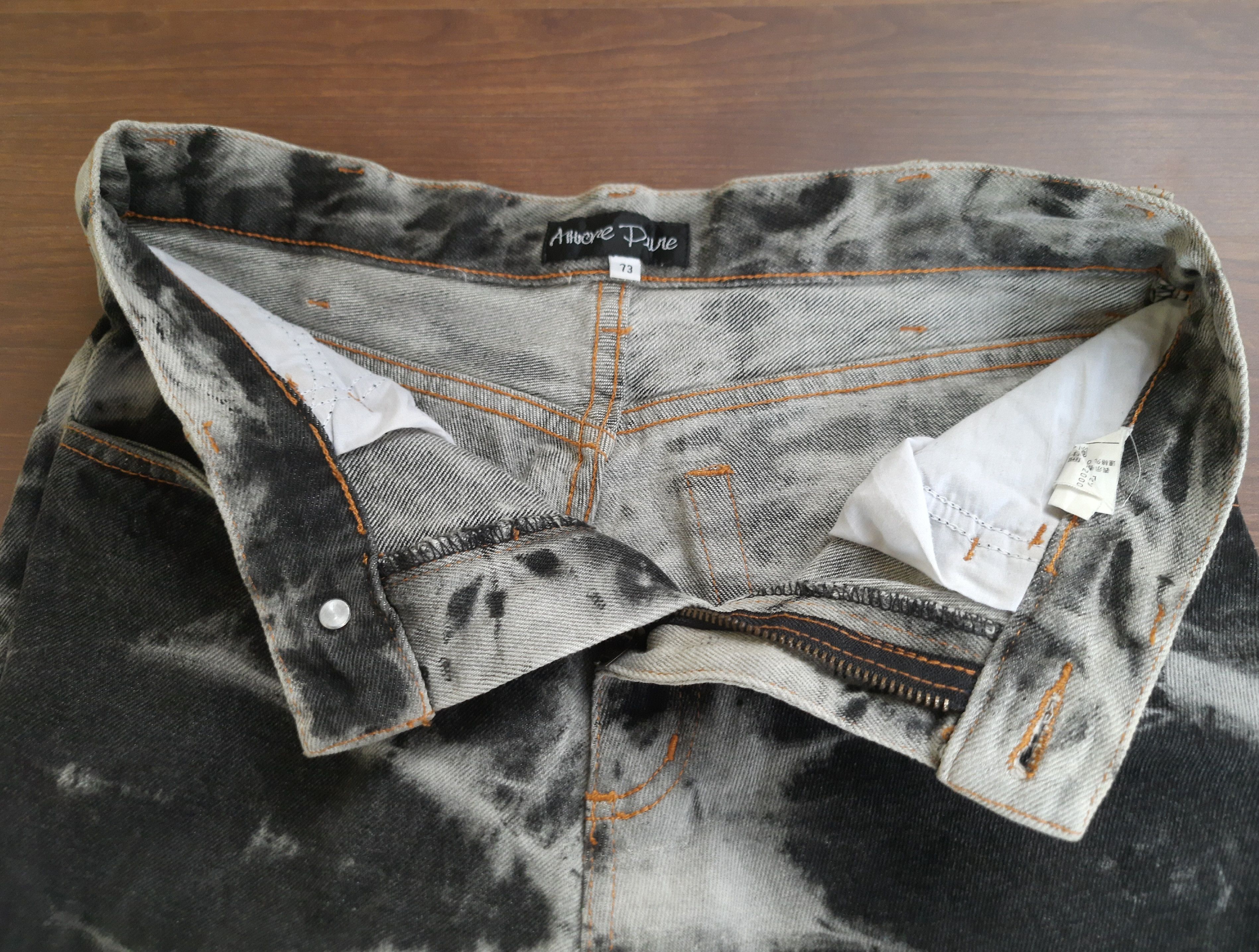 Japanese Brand Y2K Amore Pure Denim Flares Pants Size 28" / US 6 / IT 42 - 8 Thumbnail