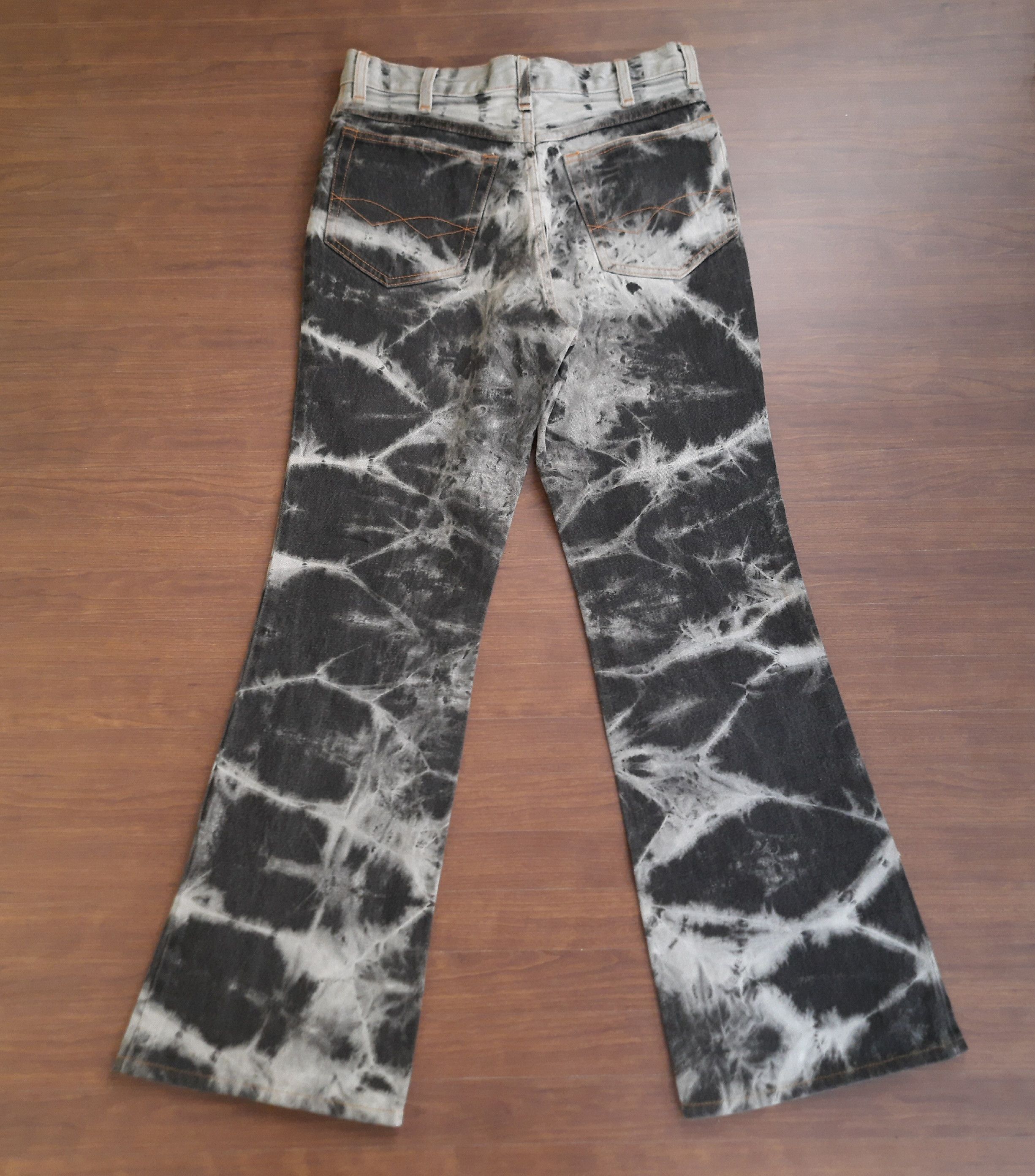 Japanese Brand Y2K Amore Pure Denim Flares Pants Size 28" / US 6 / IT 42 - 2 Thumbnail