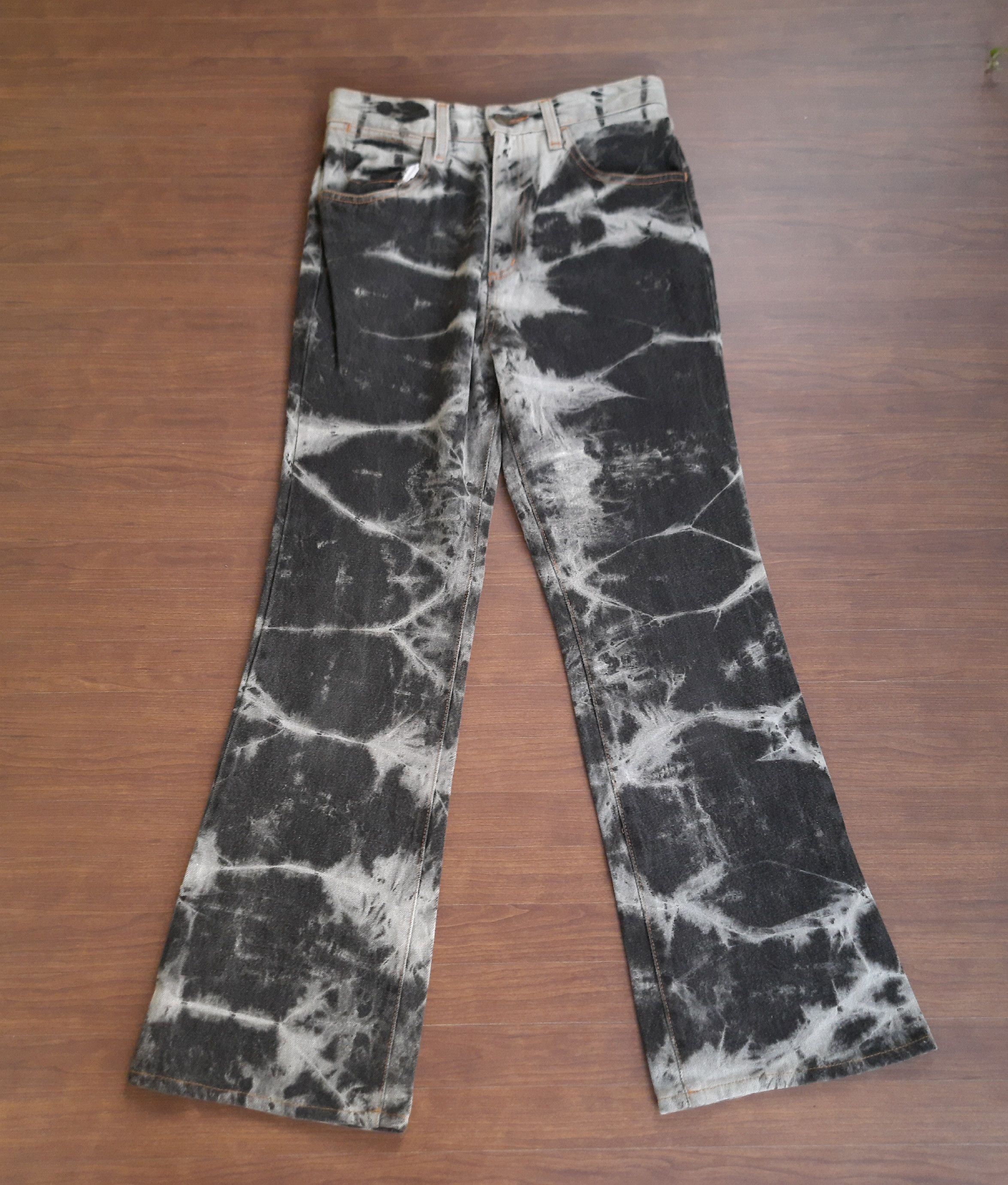Japanese Brand Y2K Amore Pure Denim Flares Pants Size 28" / US 6 / IT 42 - 1 Thumbnail