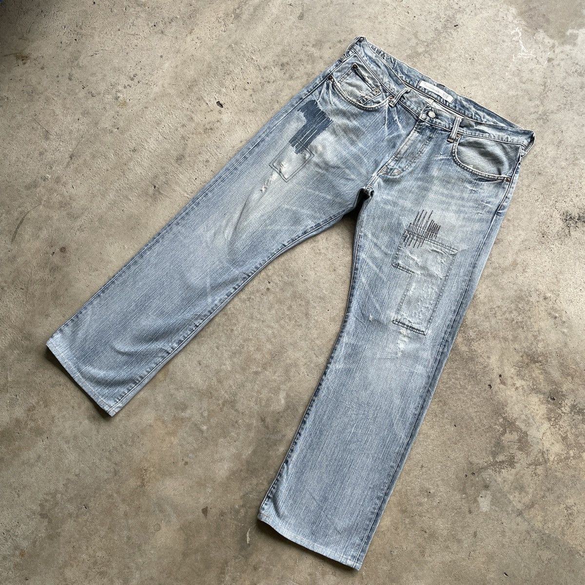 Vintage Japan Edwin Faded Denim Jeans Pants W36x30