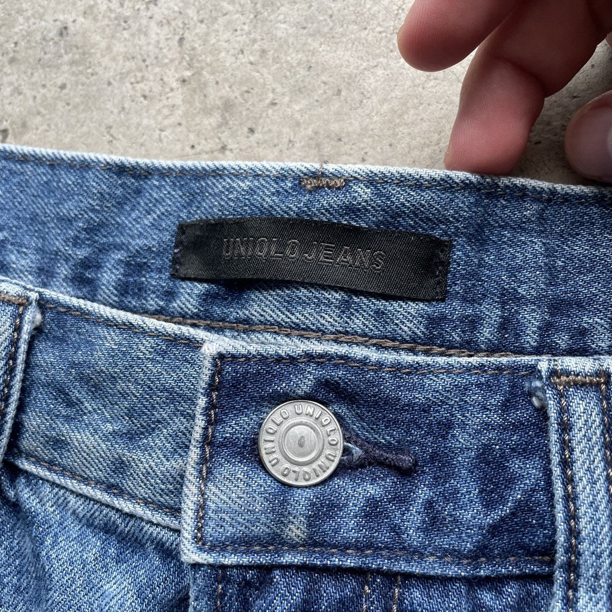 Japanese Brand Distressed💥 Vintage Japanese Brand Faded Denim Jeans Pants Size US 32 / EU 48 - 6 Thumbnail