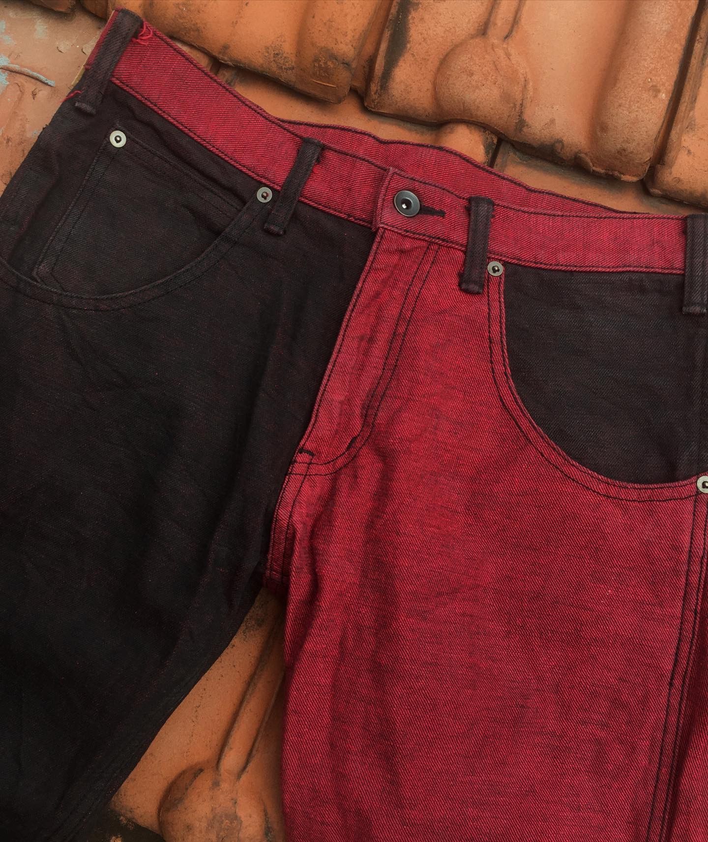 Japanese Brand Vintage Insula 2 Tones Denim Japan Size US 32 / EU 48 - 3 Thumbnail