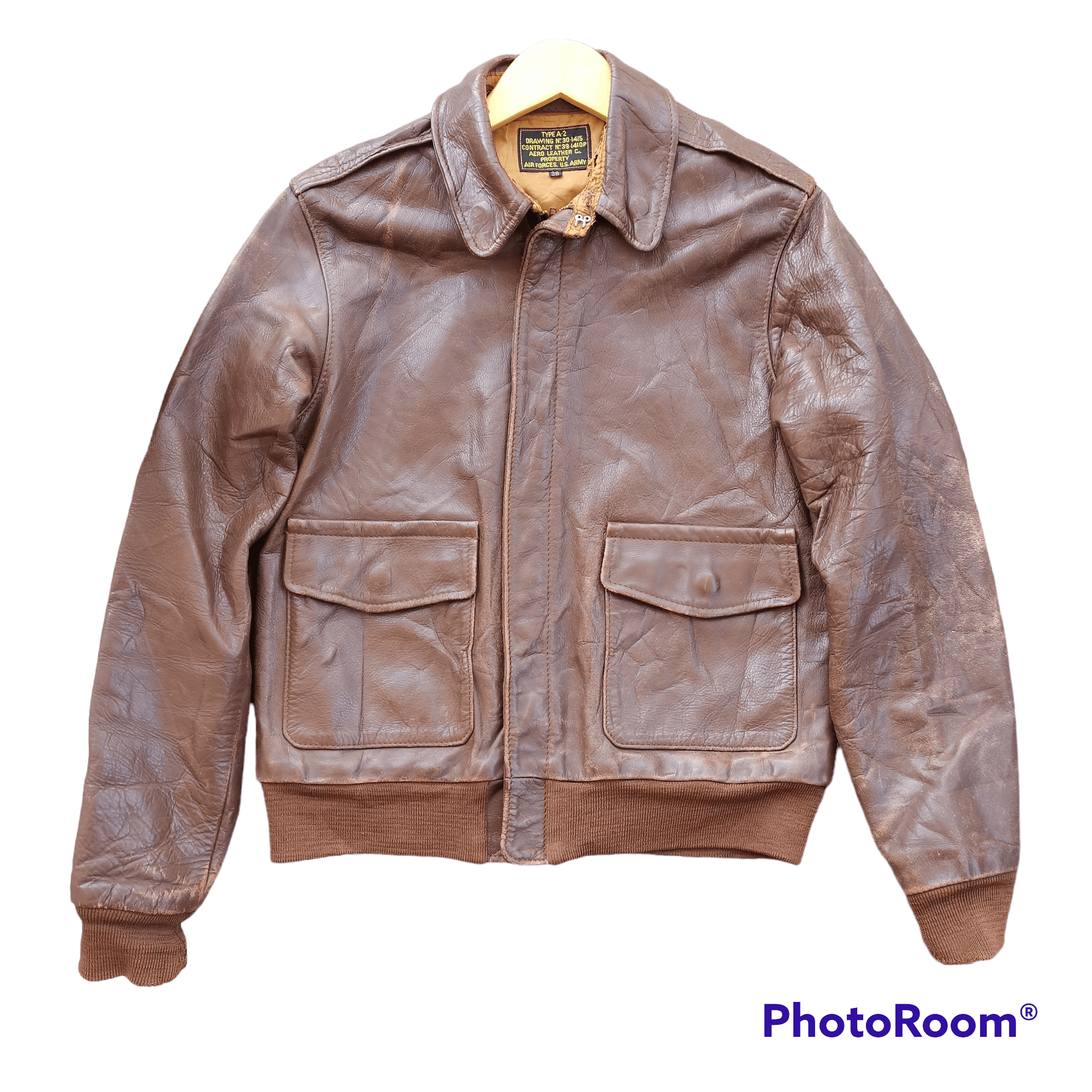 ジャケット・アウター 80s Vtg A-2 real leather bomber jacket N 80s A-2 real leather bomber jacket Vtg n