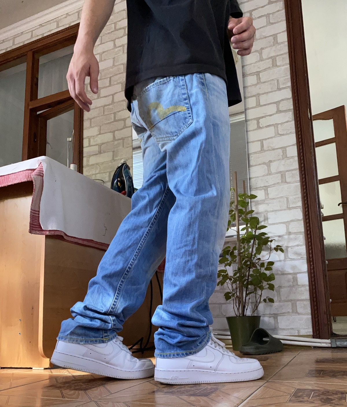 vintage Evisu Ramen Denim Jeans , y2k