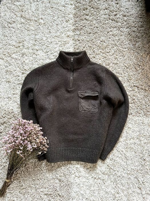 Rare vintage louis vuitton lv men's long sleeve wool sweater pullover size  L