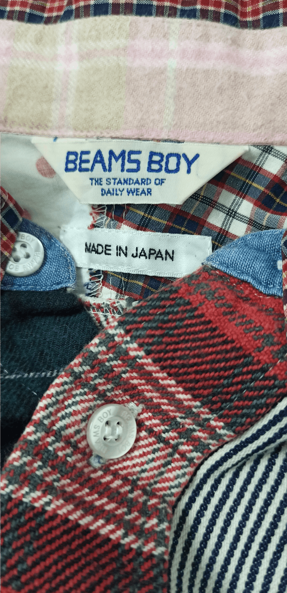 Beams Plus × Japanese Brand Made in Japan Beams Boy Rebuild Patchwork Button Ups Size US S / EU 44-46 / 1 - 9 Thumbnail