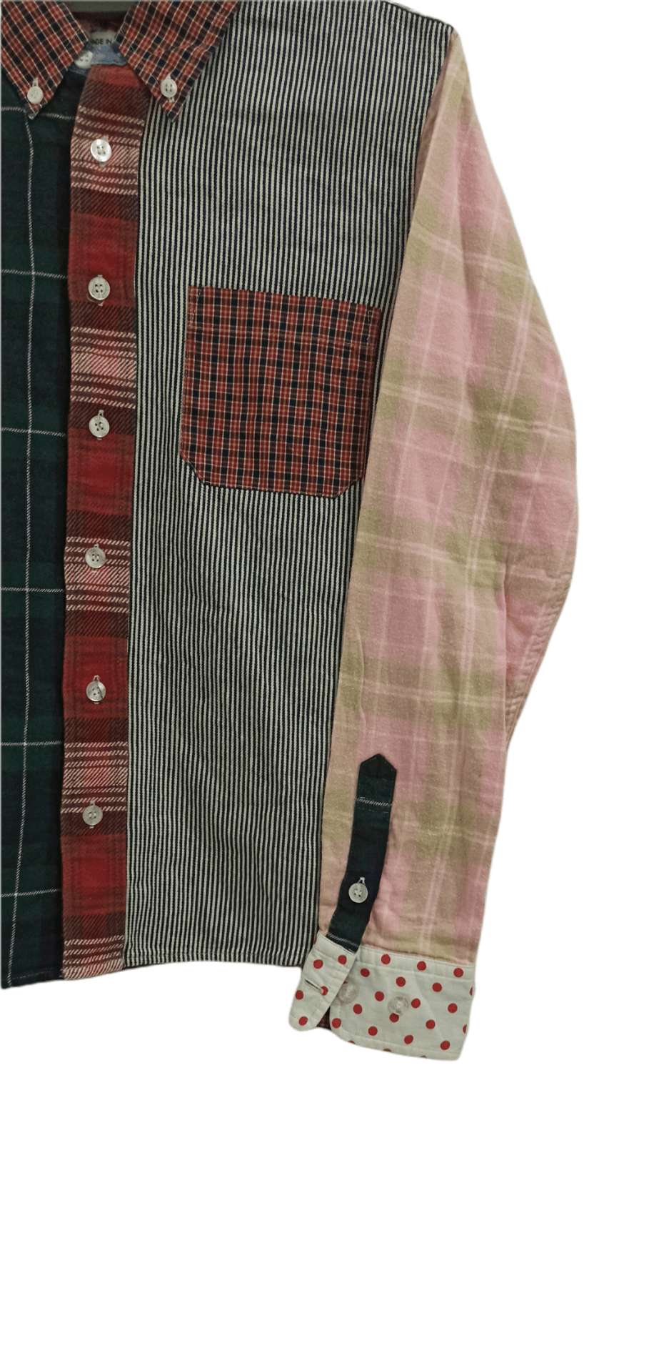 Beams Plus × Japanese Brand Made in Japan Beams Boy Rebuild Patchwork Button Ups Size US S / EU 44-46 / 1 - 3 Thumbnail