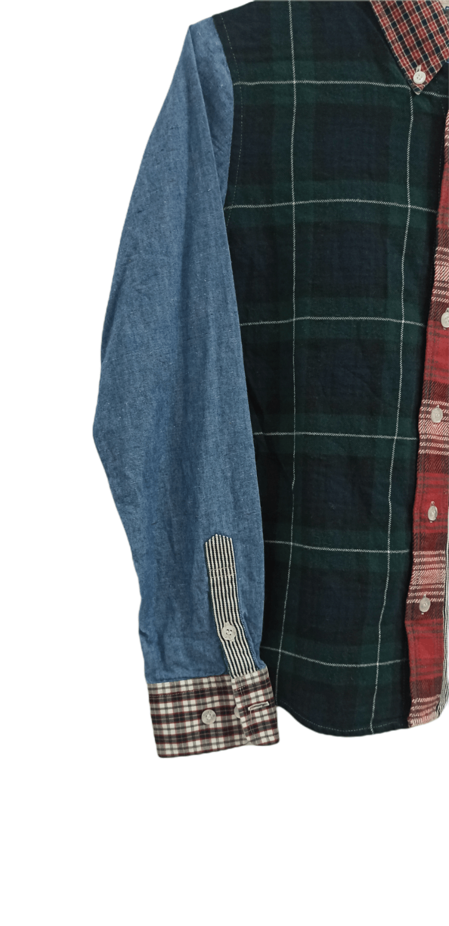 Beams Plus × Japanese Brand Made in Japan Beams Boy Rebuild Patchwork Button Ups Size US S / EU 44-46 / 1 - 4 Thumbnail