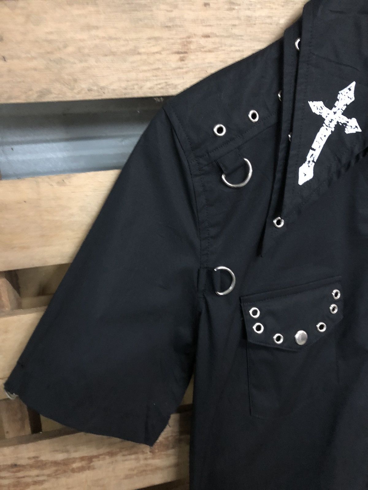 Japanese Brand ACDC RAG SEDITIONARIES PUNK DESIGN DOUBLE COLLAR SHIRT Size US S / EU 44-46 / 1 - 9 Thumbnail