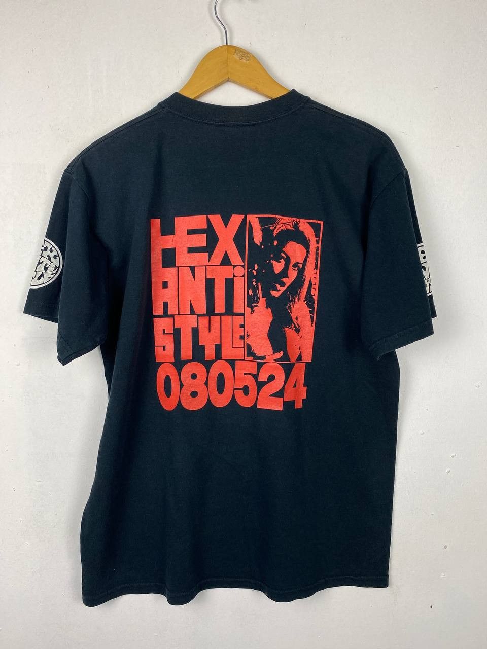 image of Vintage Hex Anti Style Tshirt Very Nice Design in Black, Men's (Size Medium)