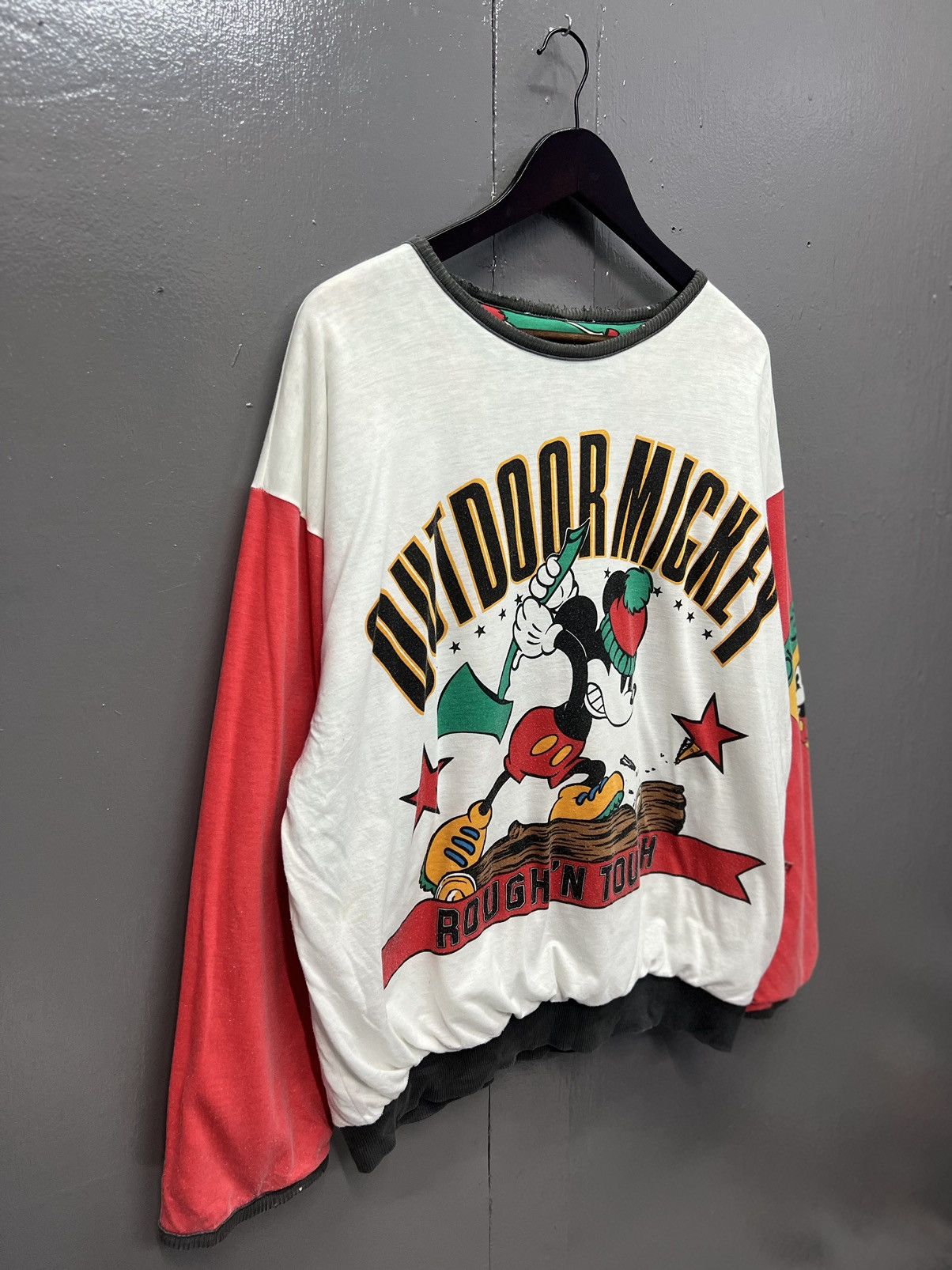 Disney VINTAGE MICKEY MOUSE SWEATSHIRT REVERSIBLE Size US L / EU 52-54 / 3 - 2 Thumbnail