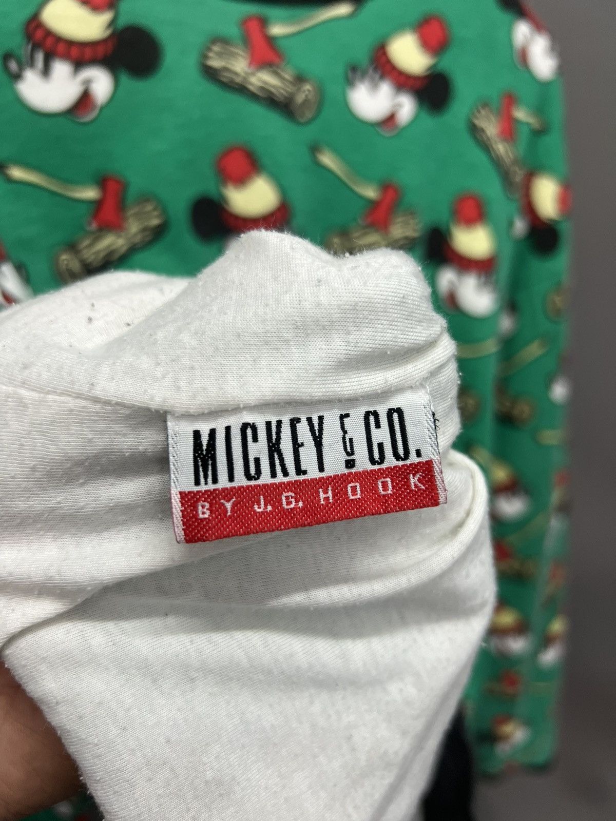 Disney VINTAGE MICKEY MOUSE SWEATSHIRT REVERSIBLE Size US L / EU 52-54 / 3 - 11 Thumbnail
