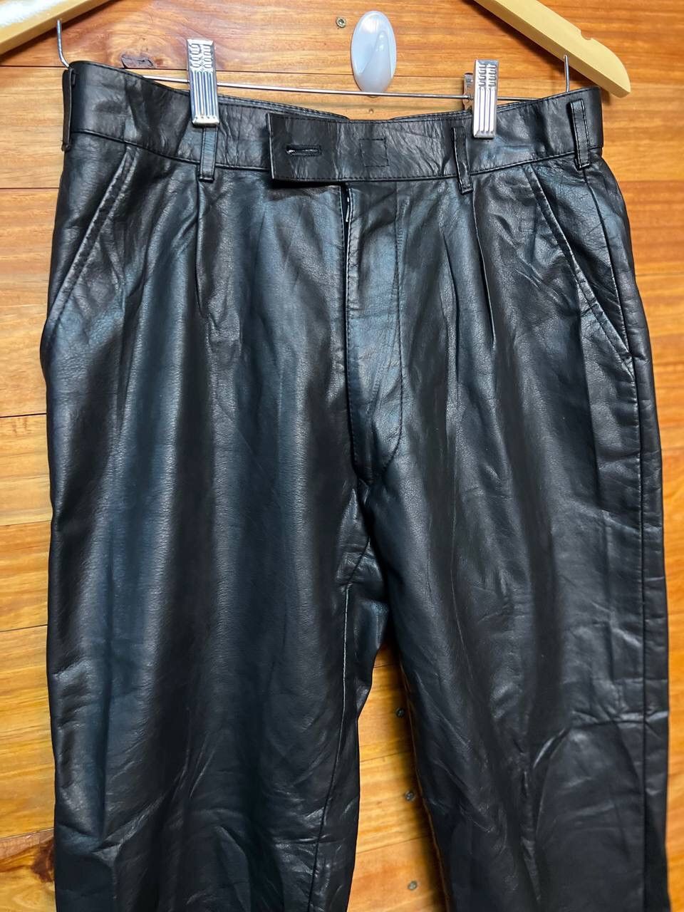 Genuine Leather LEATHER PANTS SIZE 28 Size US 28 / EU 44 - 4 Thumbnail