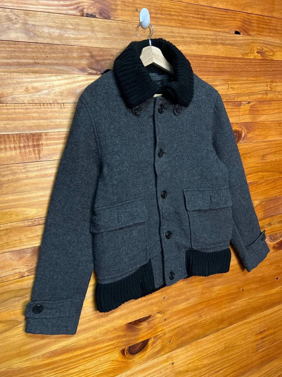 Japanese Brand GENUINE ARTICLES WOOL BLEND BORG COLLAR JACKET Size US M / EU 48-50 / 2 - 2 Thumbnail