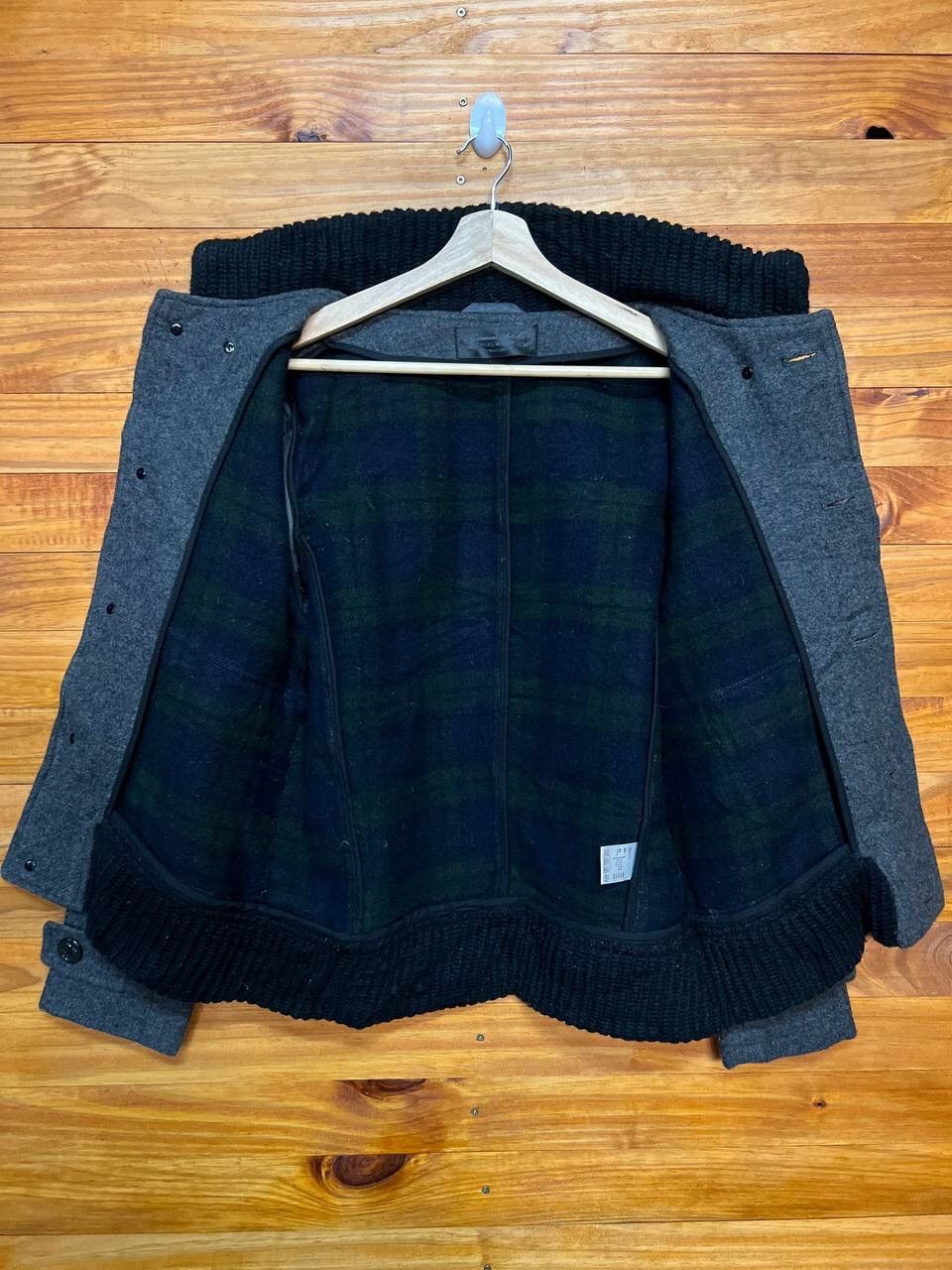 Japanese Brand GENUINE ARTICLES WOOL BLEND BORG COLLAR JACKET Size US M / EU 48-50 / 2 - 8 Thumbnail