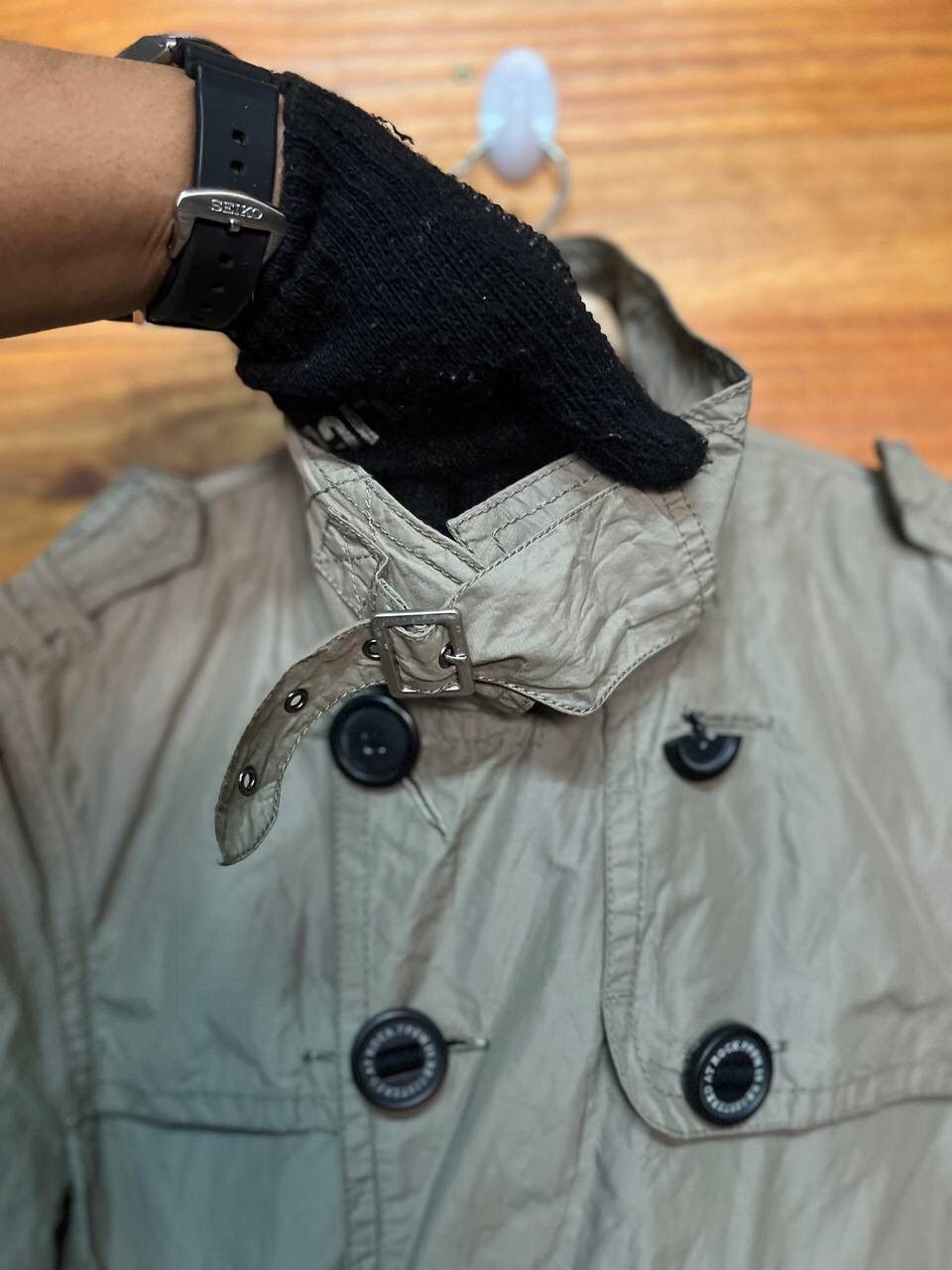 PPFM PPFM DOUBLE BREAST NYLON TRENCH COAT Size US L / EU 52-54 / 3 - 8 Thumbnail
