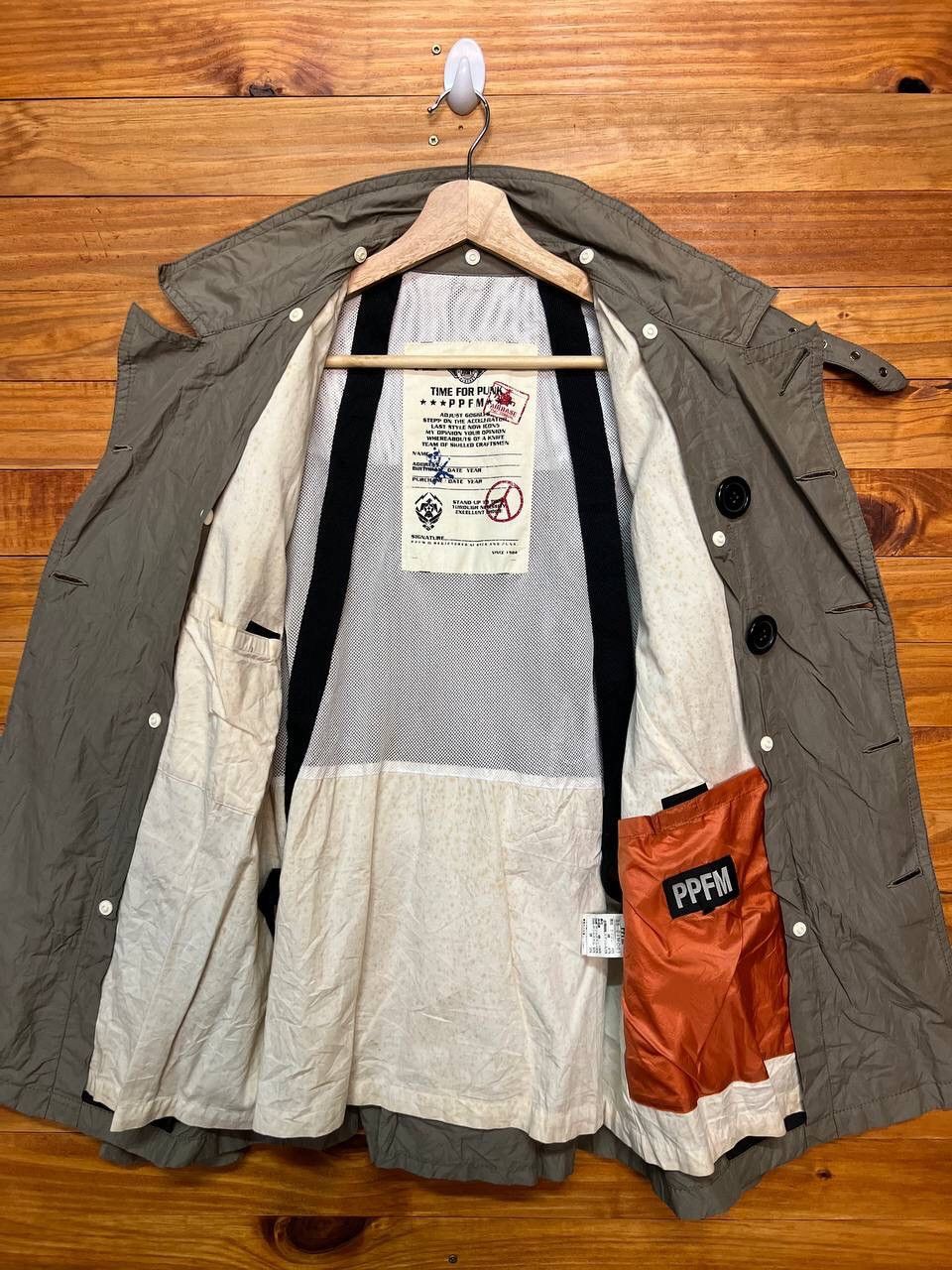 PPFM PPFM DOUBLE BREAST NYLON TRENCH COAT Size US L / EU 52-54 / 3 - 13 Thumbnail