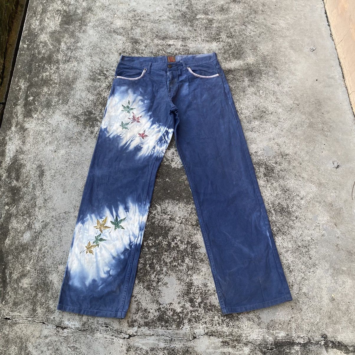 Japanese Brand × Vintage Vintage Japanese Brand Faded Printed Jeans Size US 34 / EU 50 - 1 Thumbnail