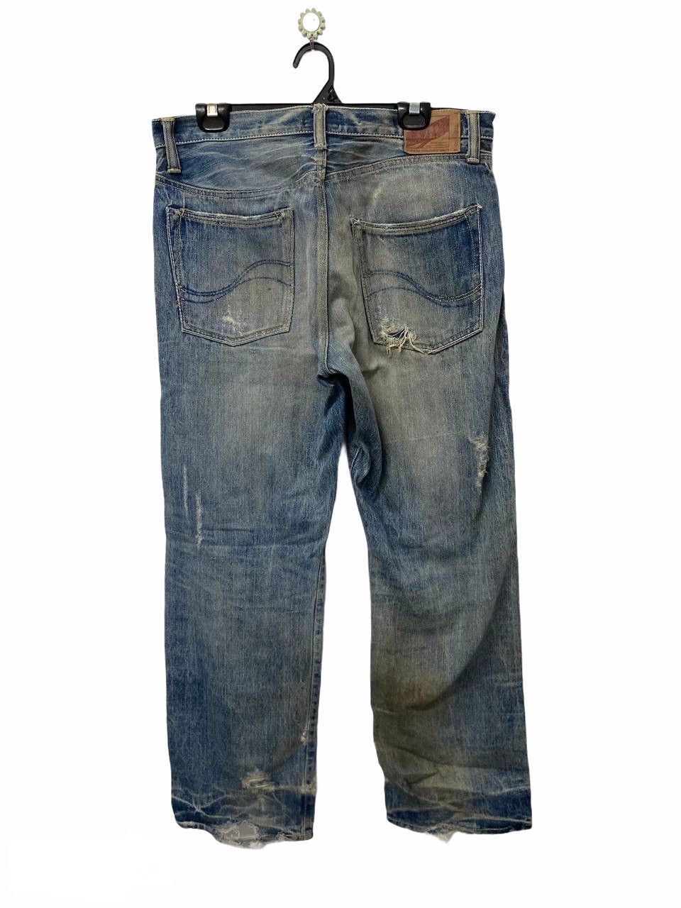 Japanese Brand Vintage rare subciety jeans selvedge distressed style Size US 36 / EU 52 - 2 Thumbnail